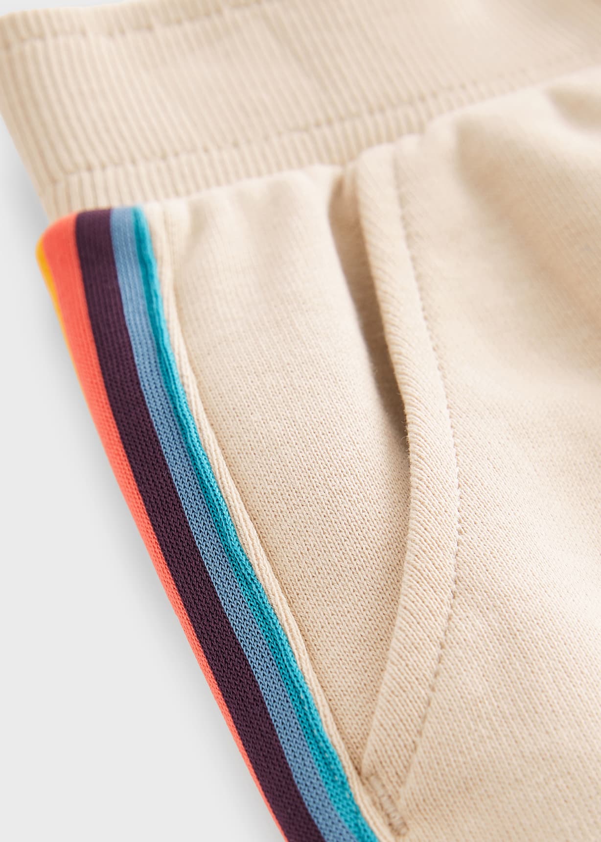 Product view - 2-13 Years Sand 'Artist Stripe' Sweat Shorts