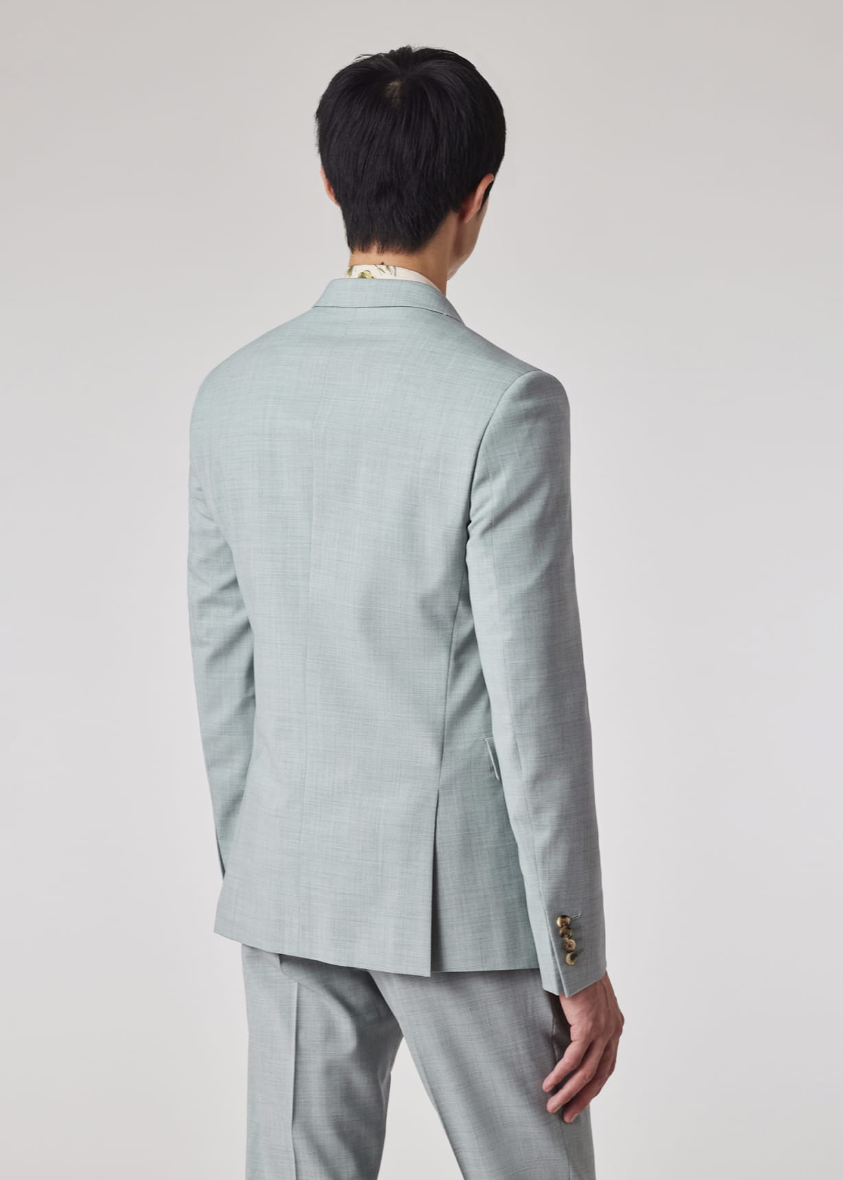 The Kensington - Light Blue Marl Overdyed Stretch-Wool Suit
