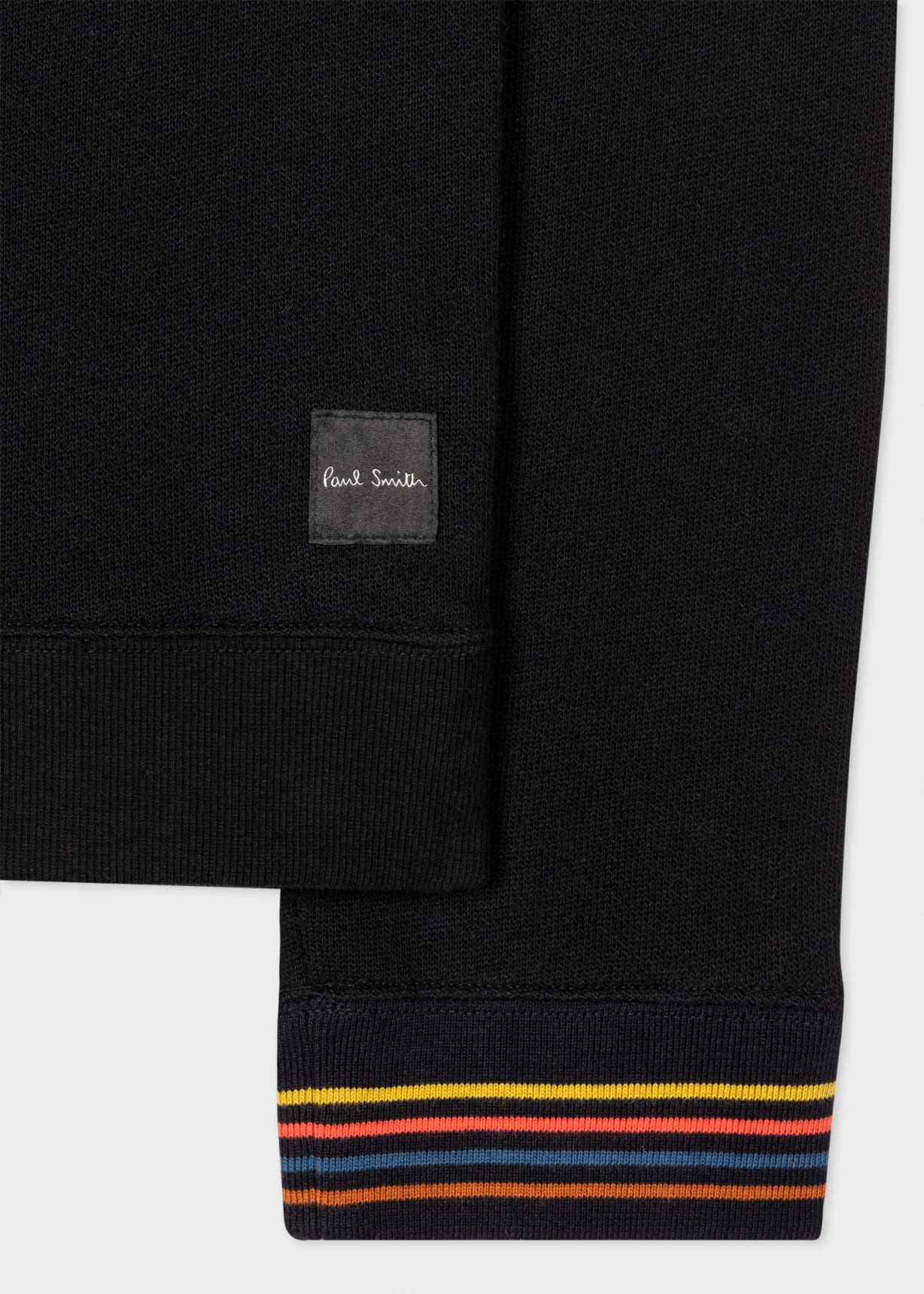 Product View - Men's Black Cotton 'Artist Stripe' Loungewear Set