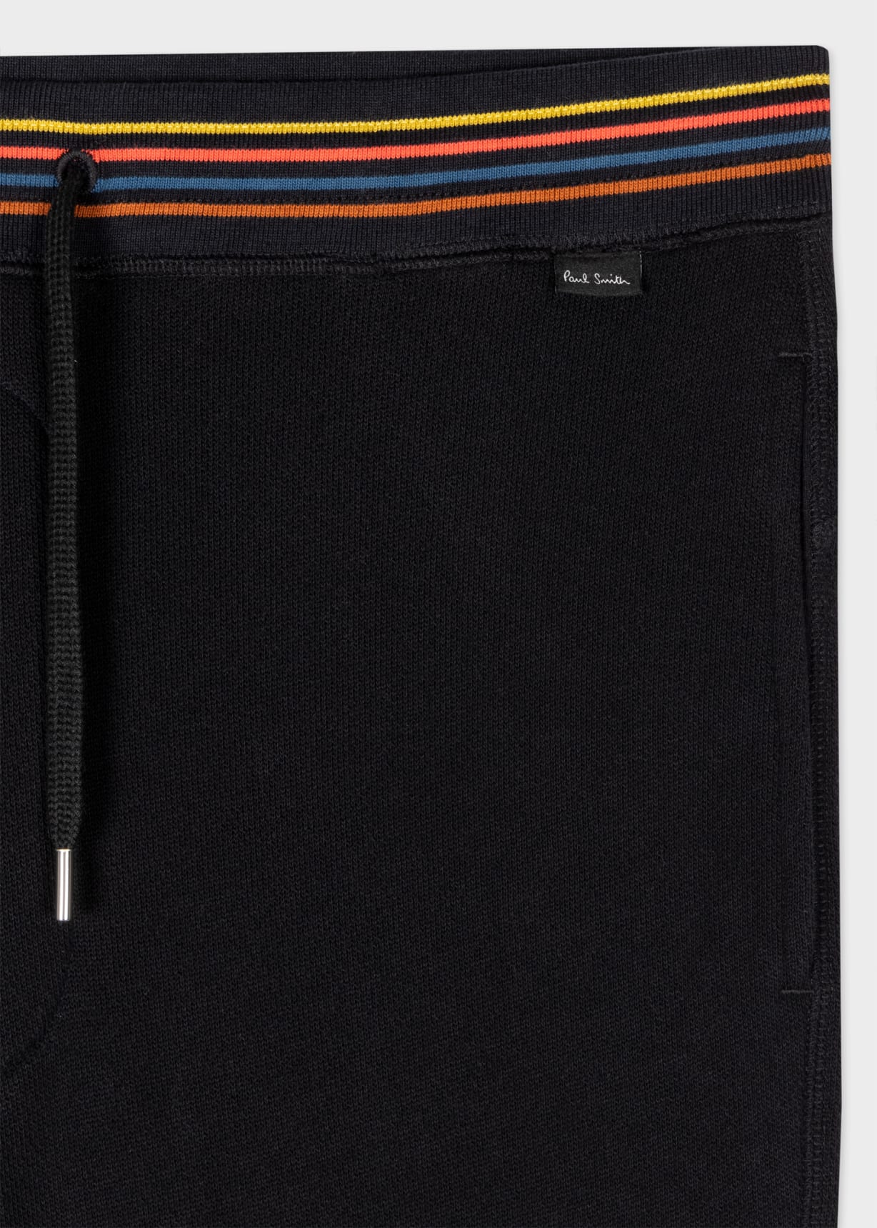 Product View - Men's Black Cotton 'Artist Stripe' Loungewear Set