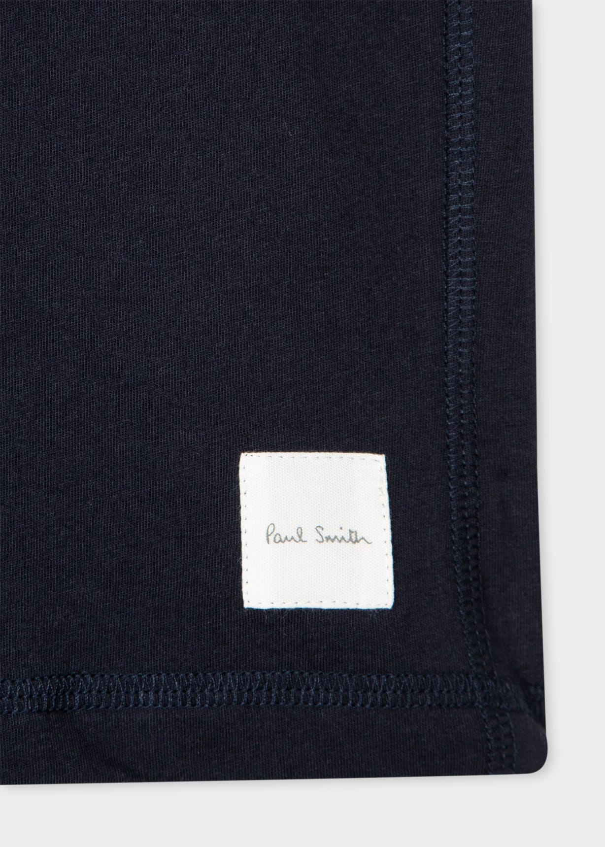 Product View - Men's Navy Cotton T-Shirt & Shorts Loungewear Set by Paul Smith
