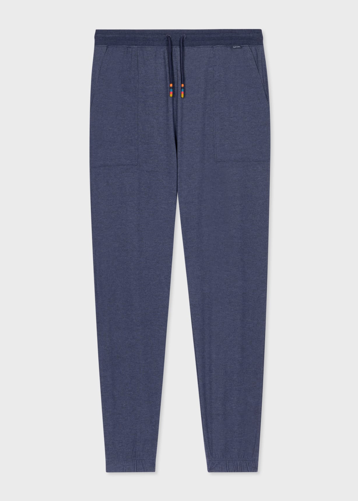 Front View - Denim Blue Modal-Blend Lounge Pants Paul Smith