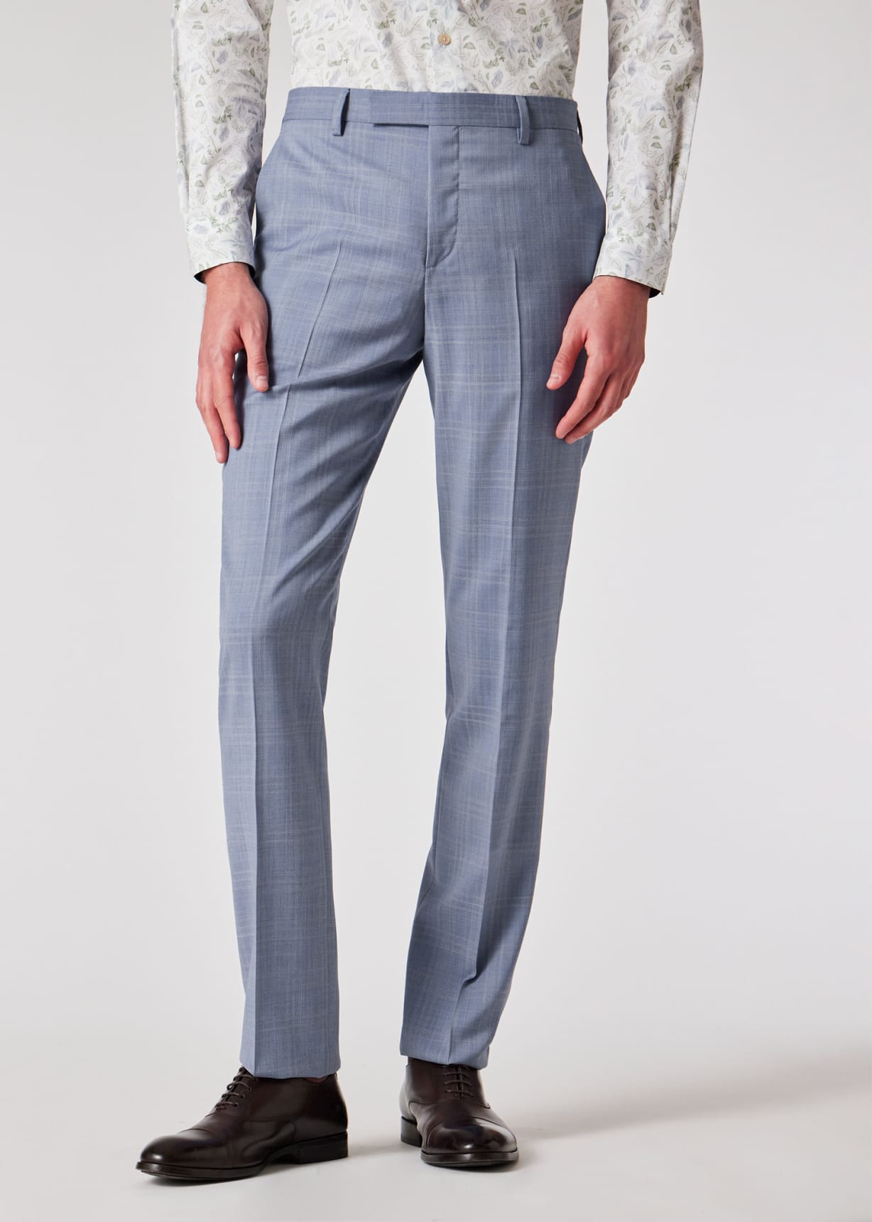 希少✨Paul Smith SOHO FIT スーツ セットアップ ブルー系 The Soho - Tailored-Fit Pale Blue Check Wool Suit