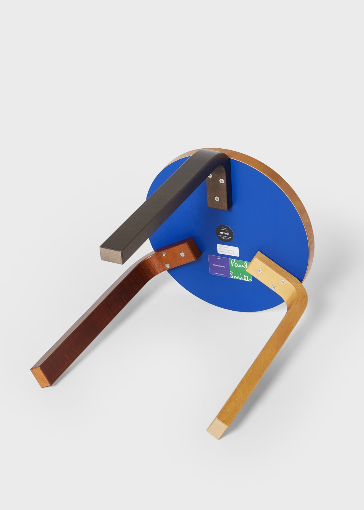 Artek Reimagined by Paul Smith - Four Colour-Stained Stool 60