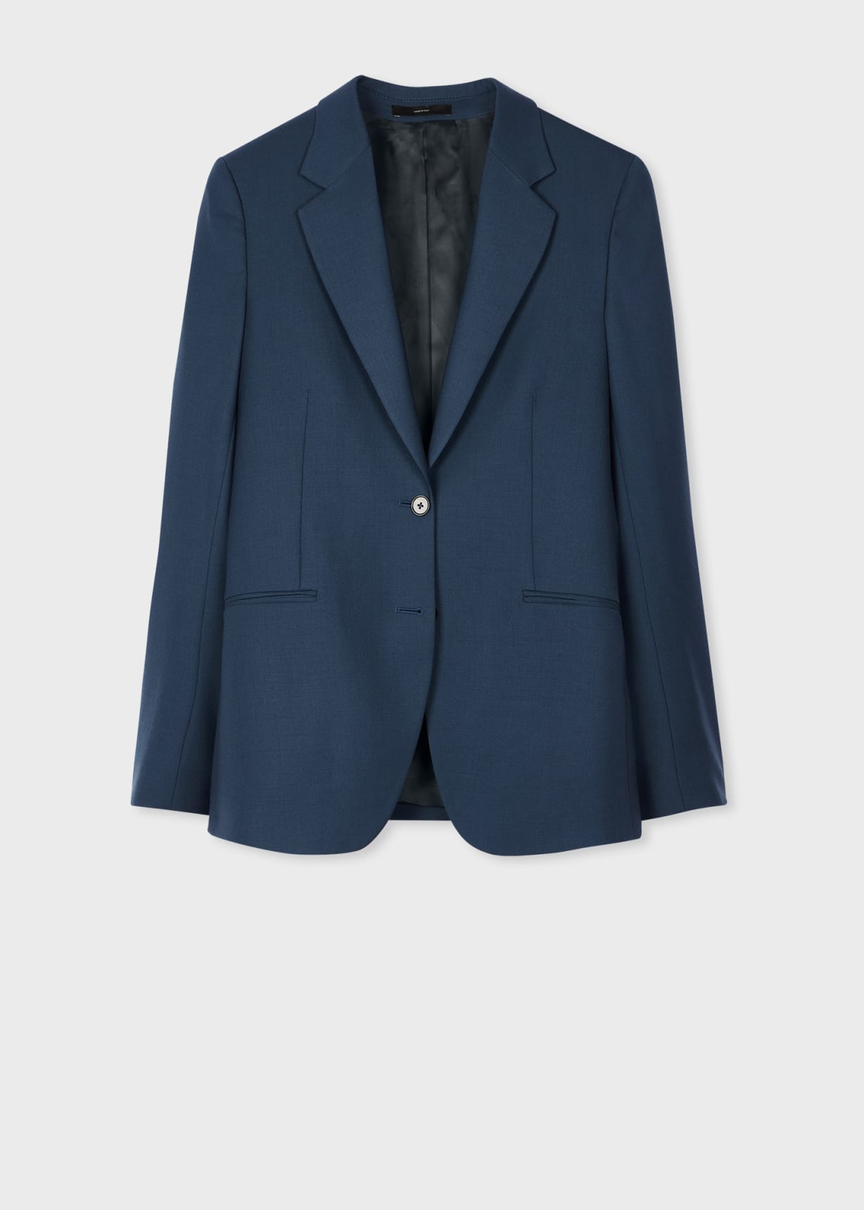 芸能人愛用のルームウェア Women's A Suit To Travel In - Petrol Blue Wool Two-Button Blazer スーツ