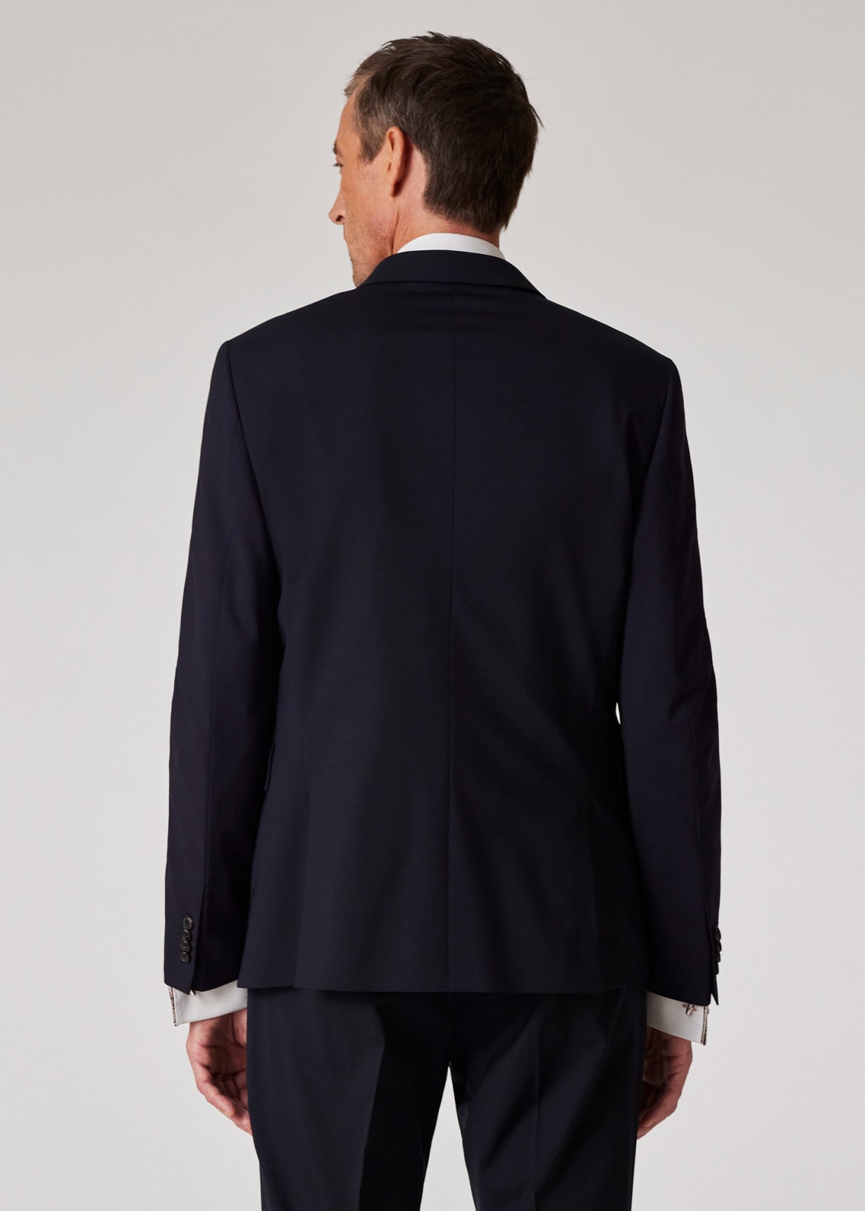 Model view - The Kensington - Slim-Fit Dark Navy Stretch-Wool Suit Paul Smith