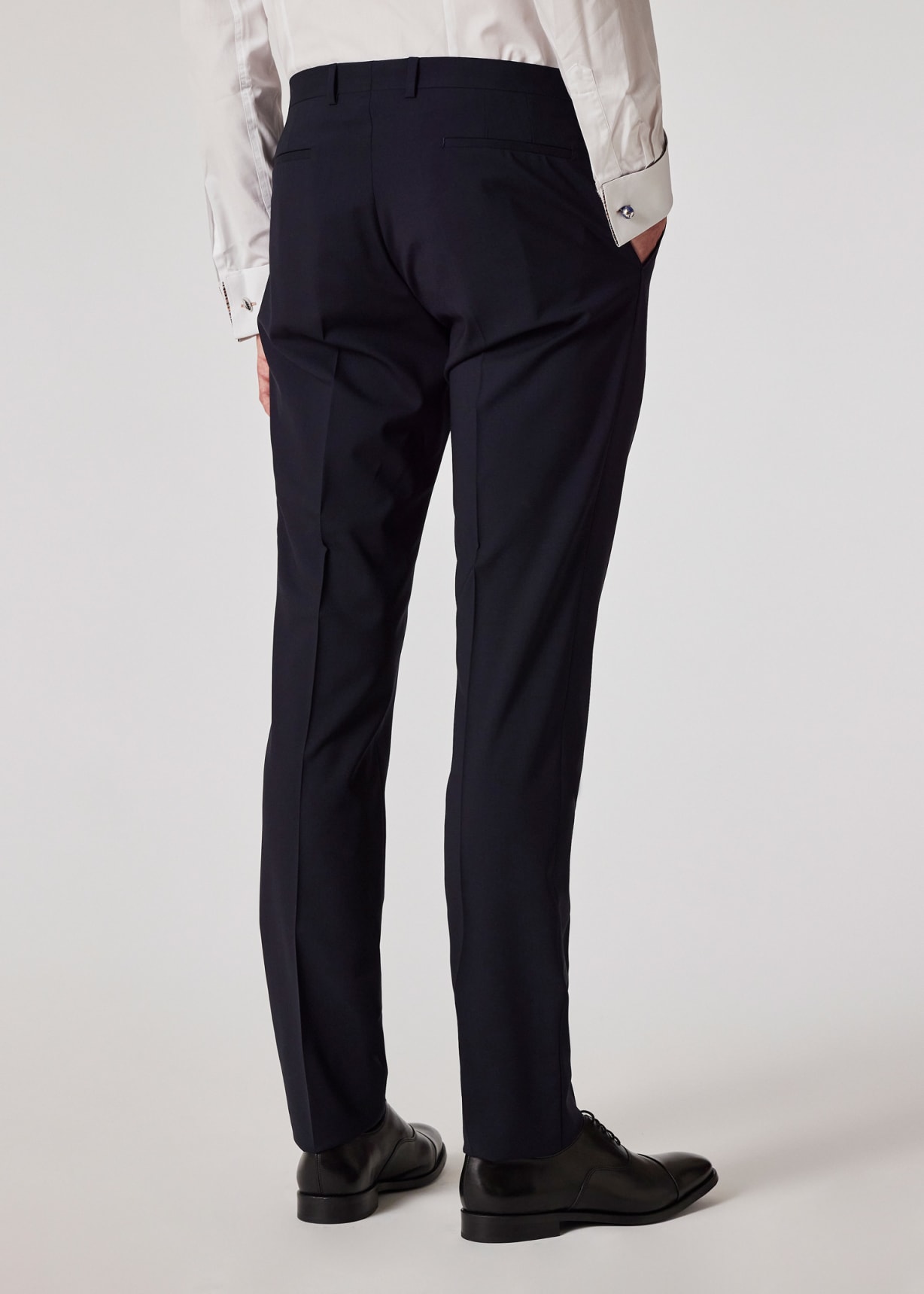 Model view - The Kensington - Slim-Fit Dark Navy Stretch-Wool Suit Paul Smith