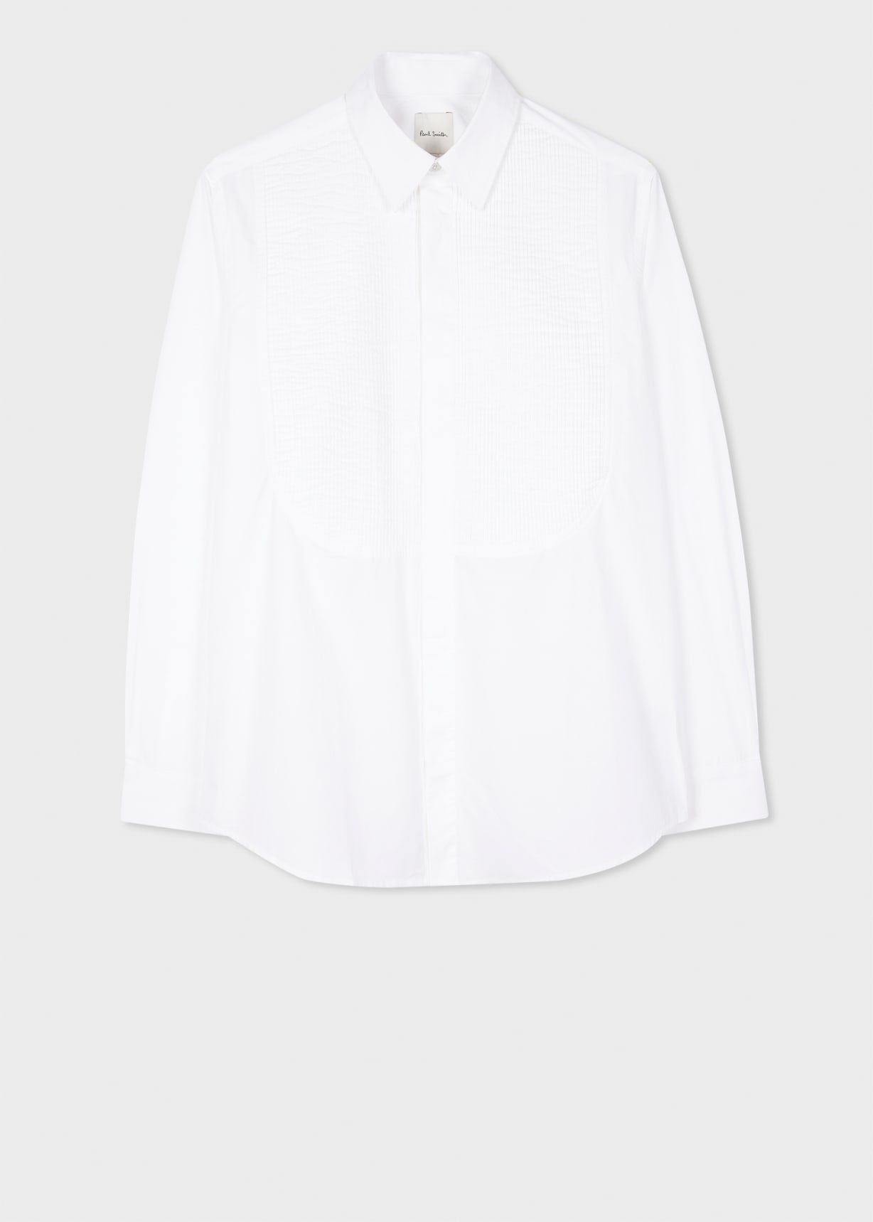 Product view - White Organic Cotton Pleated-Front Evening Shirt Paul Smith