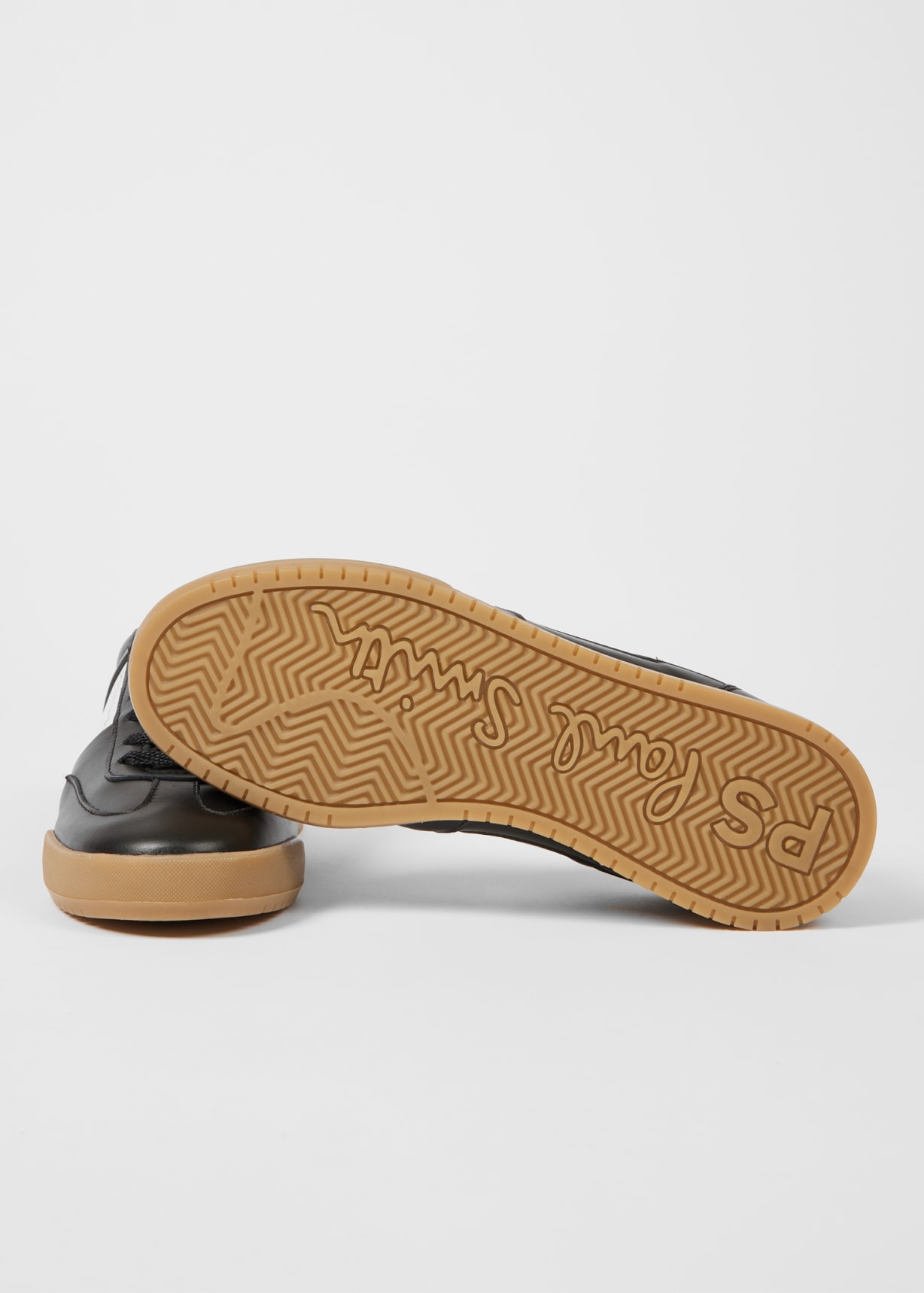 Product view - Women's Black Leather 'Dover' Trainers Paul Smith