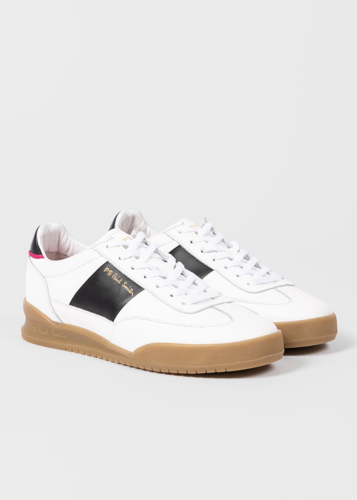 Product view - Women's White Leather 'Dover' Trainers Paul Smith