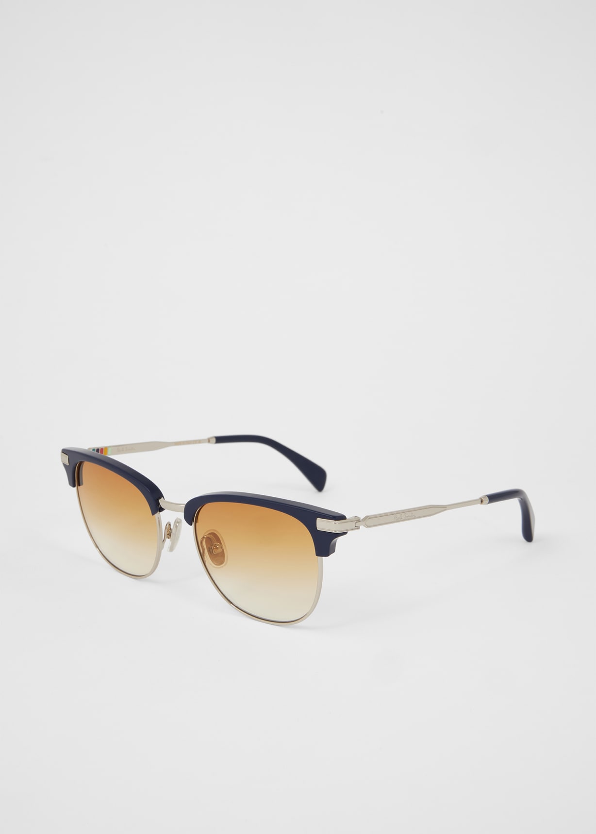 Product view - Silver and Navy 'Linden' Sunglasses Paul Smith
