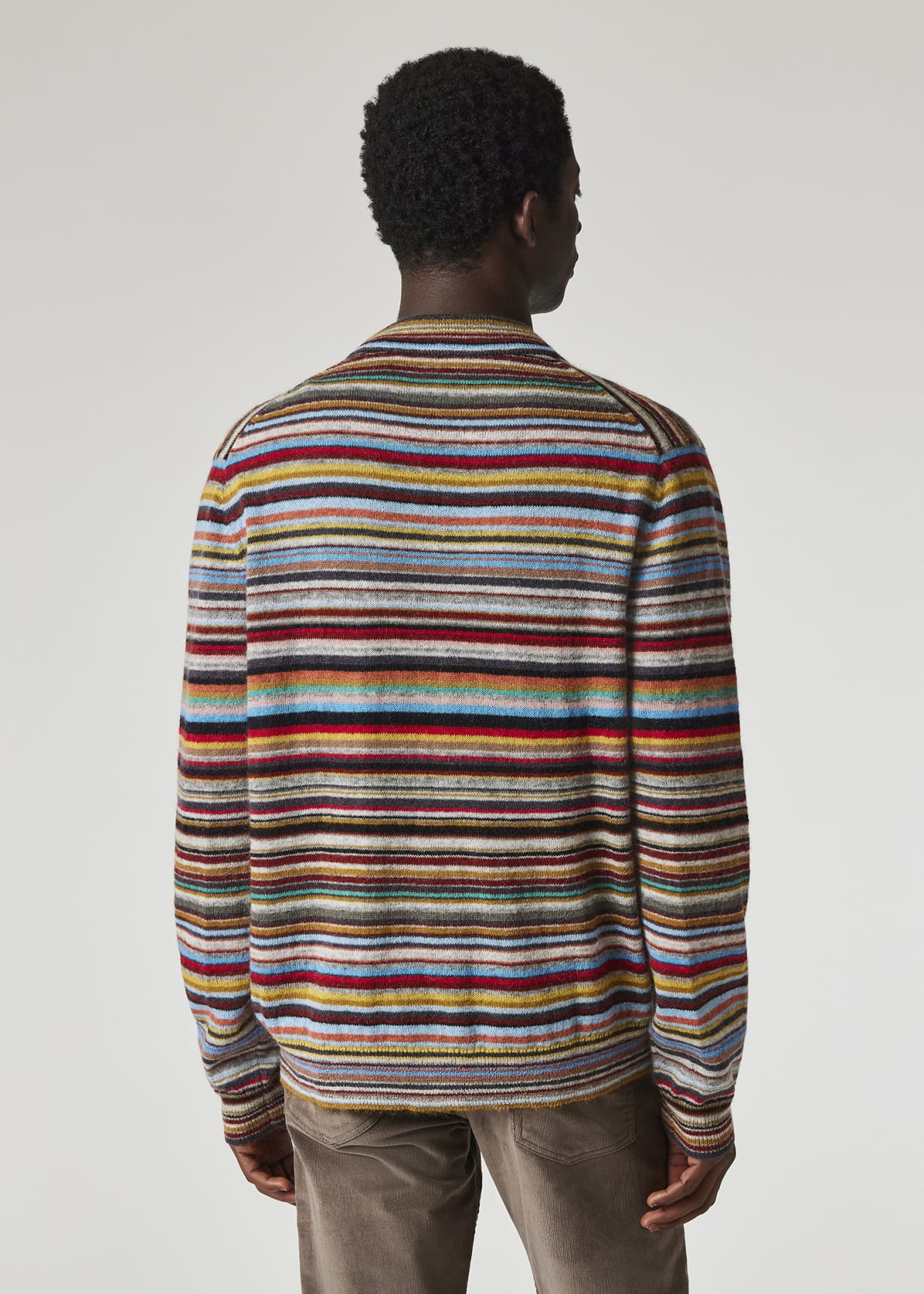 Signature Stripe' Wool-Mohair Cardigan