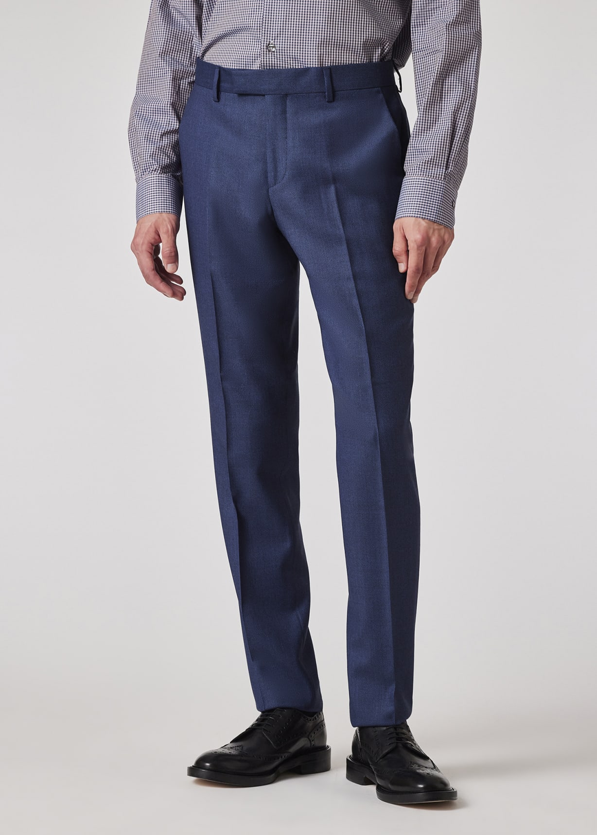 paul smith soho スーツ The Soho - Men's Tailored-Fit Blue Birdseye Wool Suit