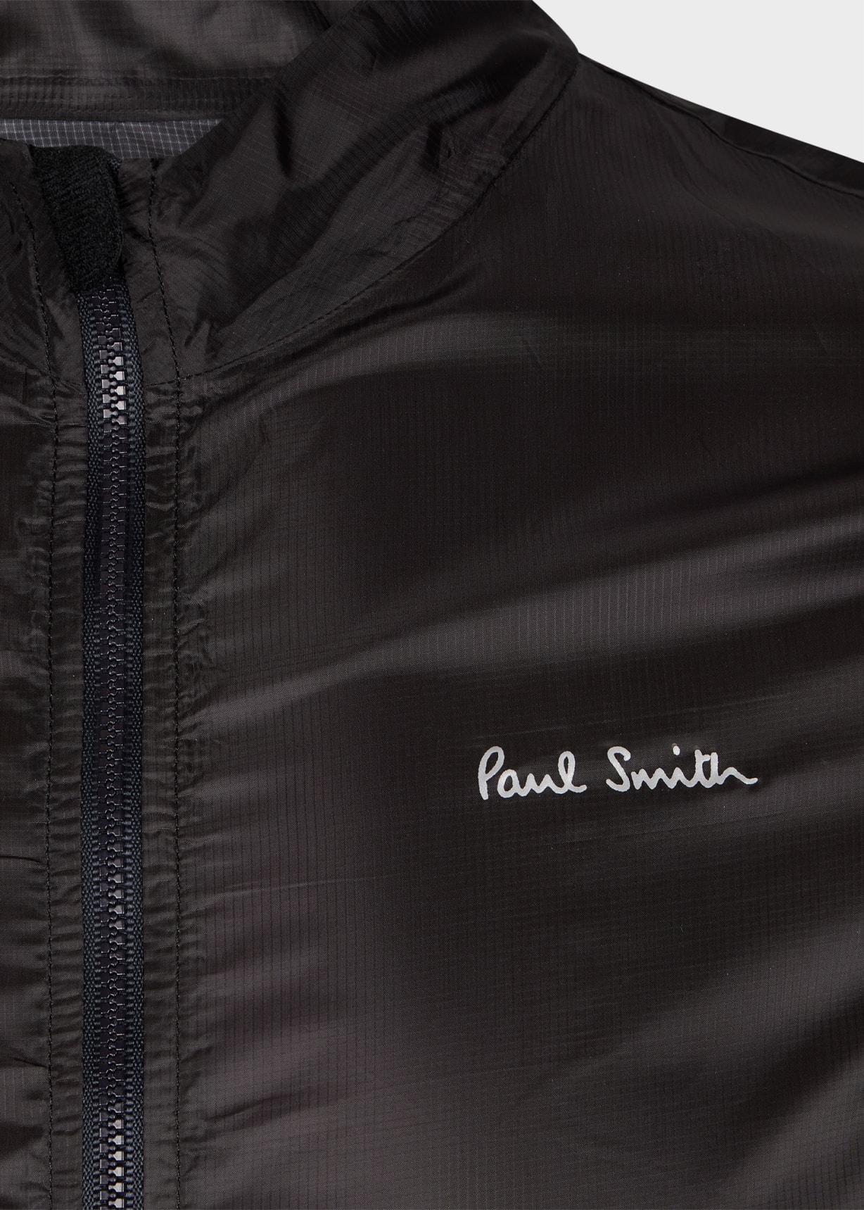 Men's Black Packable Cycling Wind Jacket