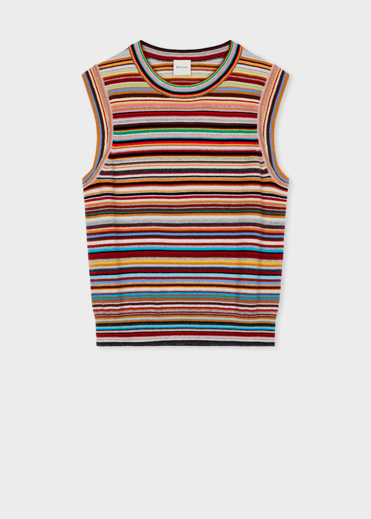 Signature Crepe belted Straight Fit Vest