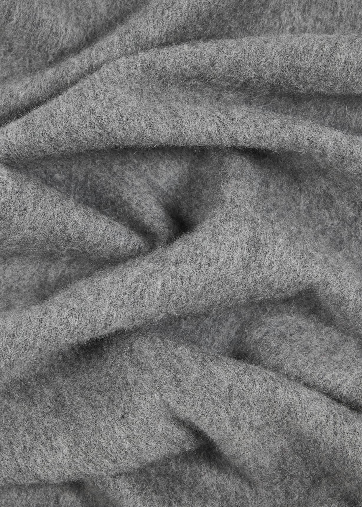Product view - Grey Tonal Embroidered Logo Cashmere Scarf Paul Smith