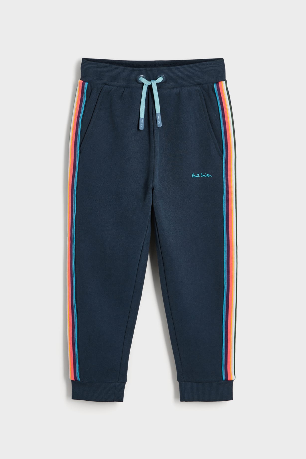 90s paul smith two-tuck stripe スラックス Black Cotton 'Artist Stripe' Lounge Pants