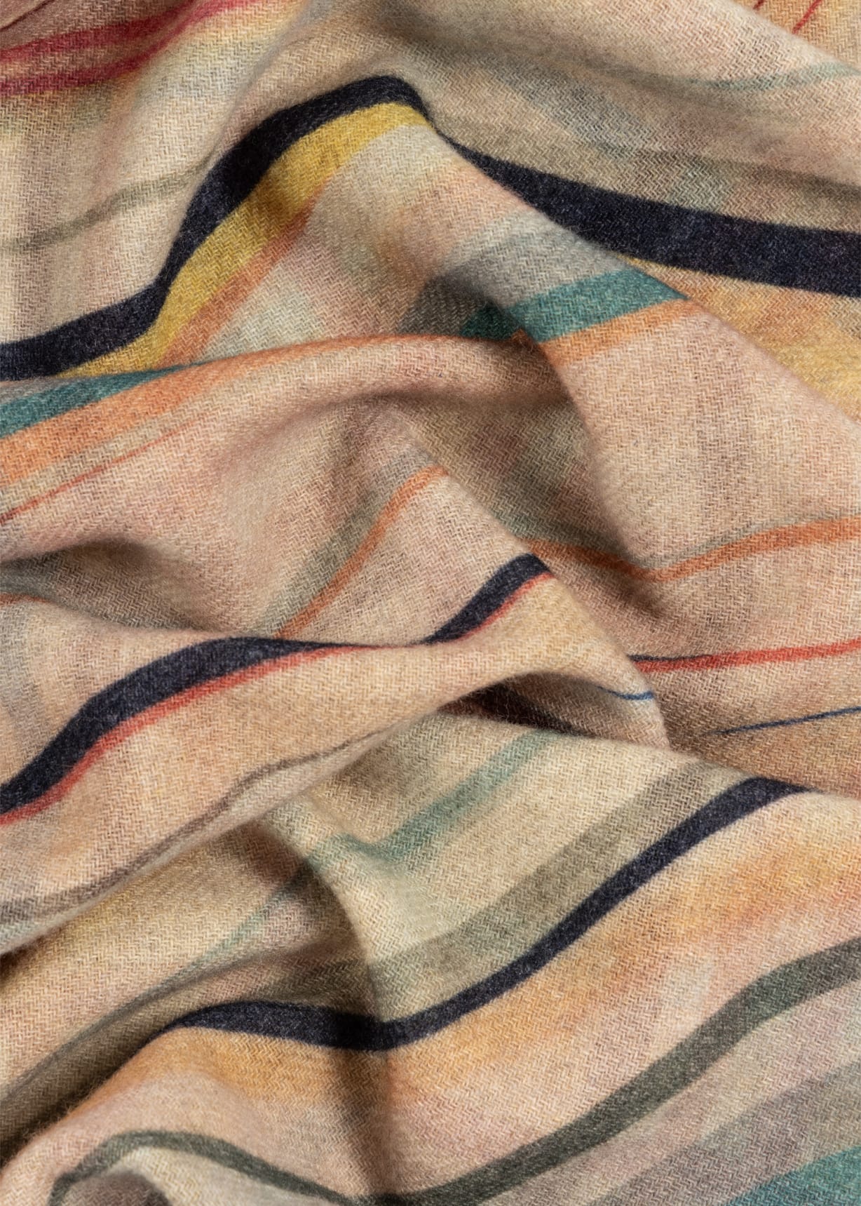 Women's Cashmere-Blend 'Faded Swirl' Check Scarf