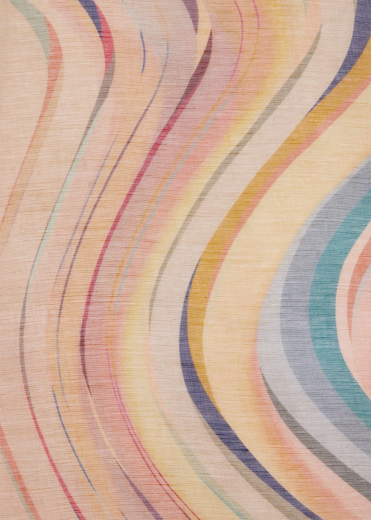 マフラー・ストール Paul Smith Swirl Linen Scarf Women's Linen-Blend 'Swirl' Scarf