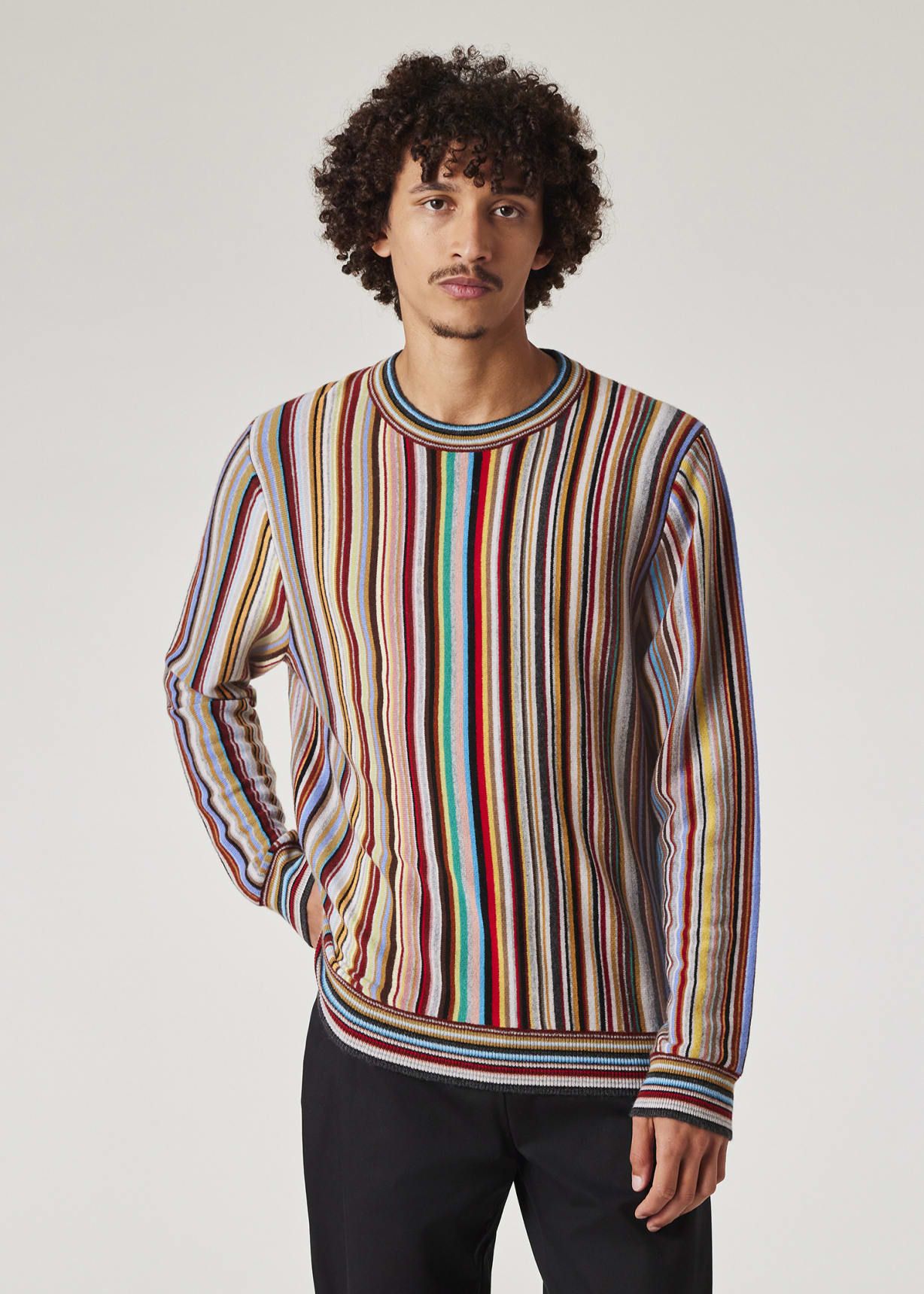 【関税&送料込】Paul Smith Signature Stripe Sweatshirt Men's 'Signature Stripe' Cashmere Sweater