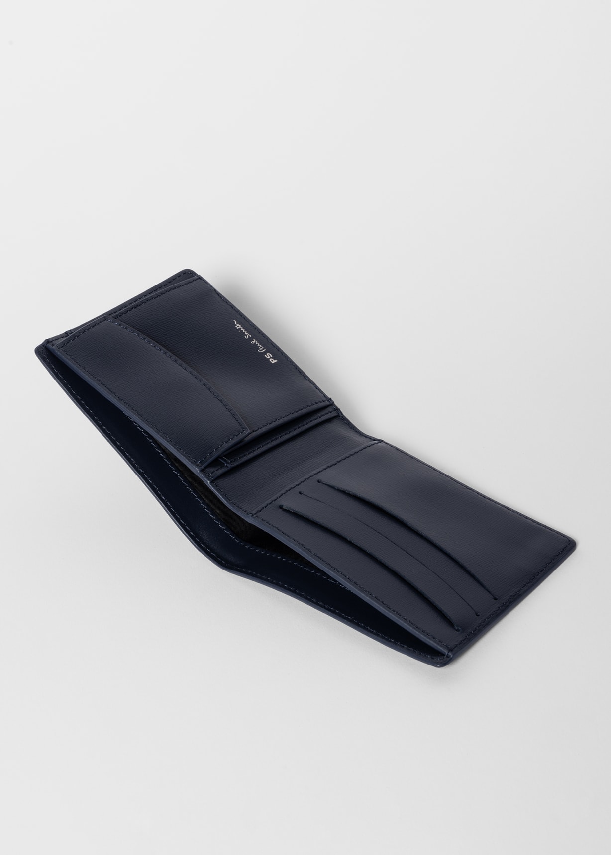 Navy 'Sports Stripe' Billfold and Coin Wallet