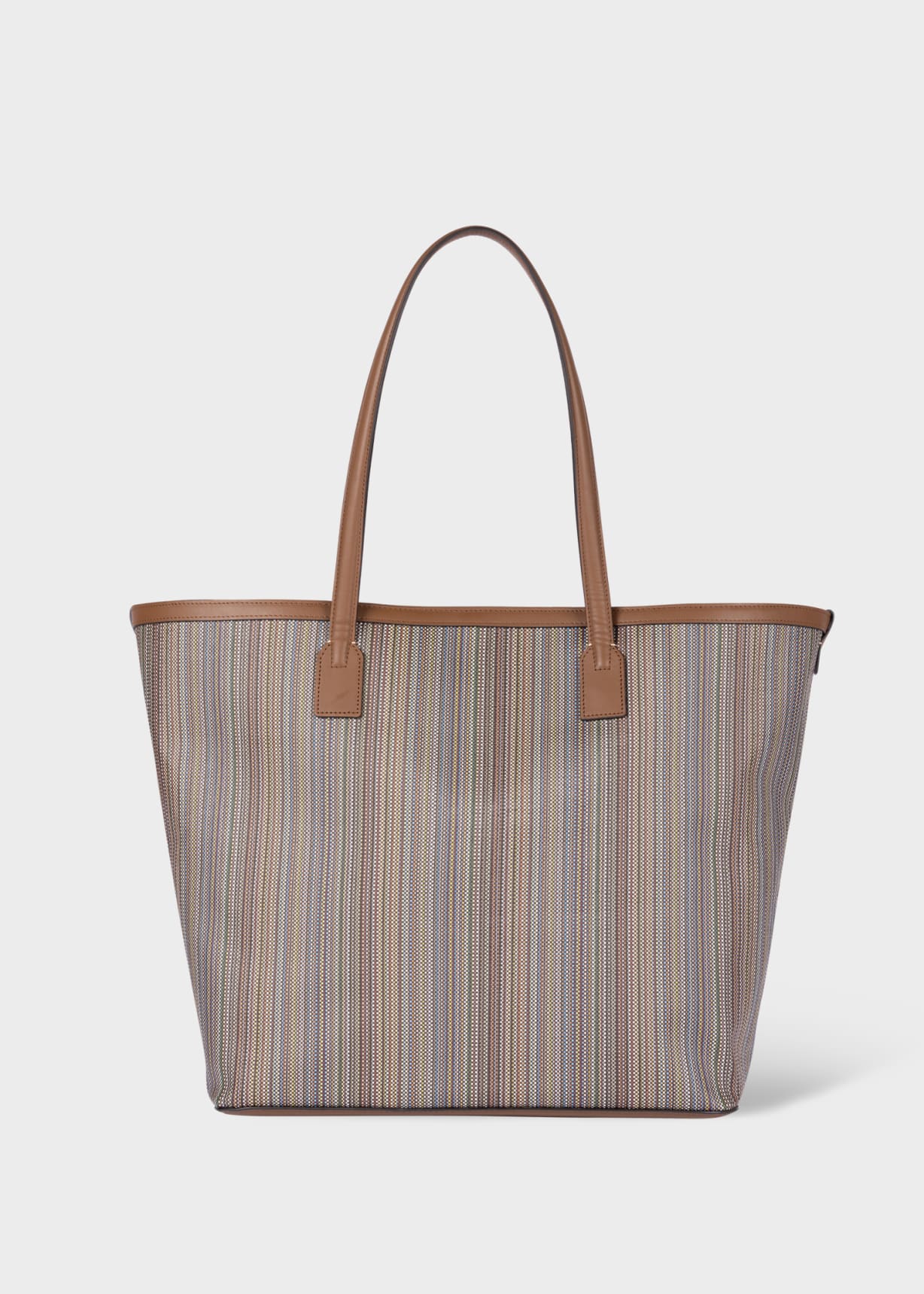 【関税&送料込】Paul Smith Signature Stripe Bag Women's Black Leather 'Signature Stripe' Zip Around Purse