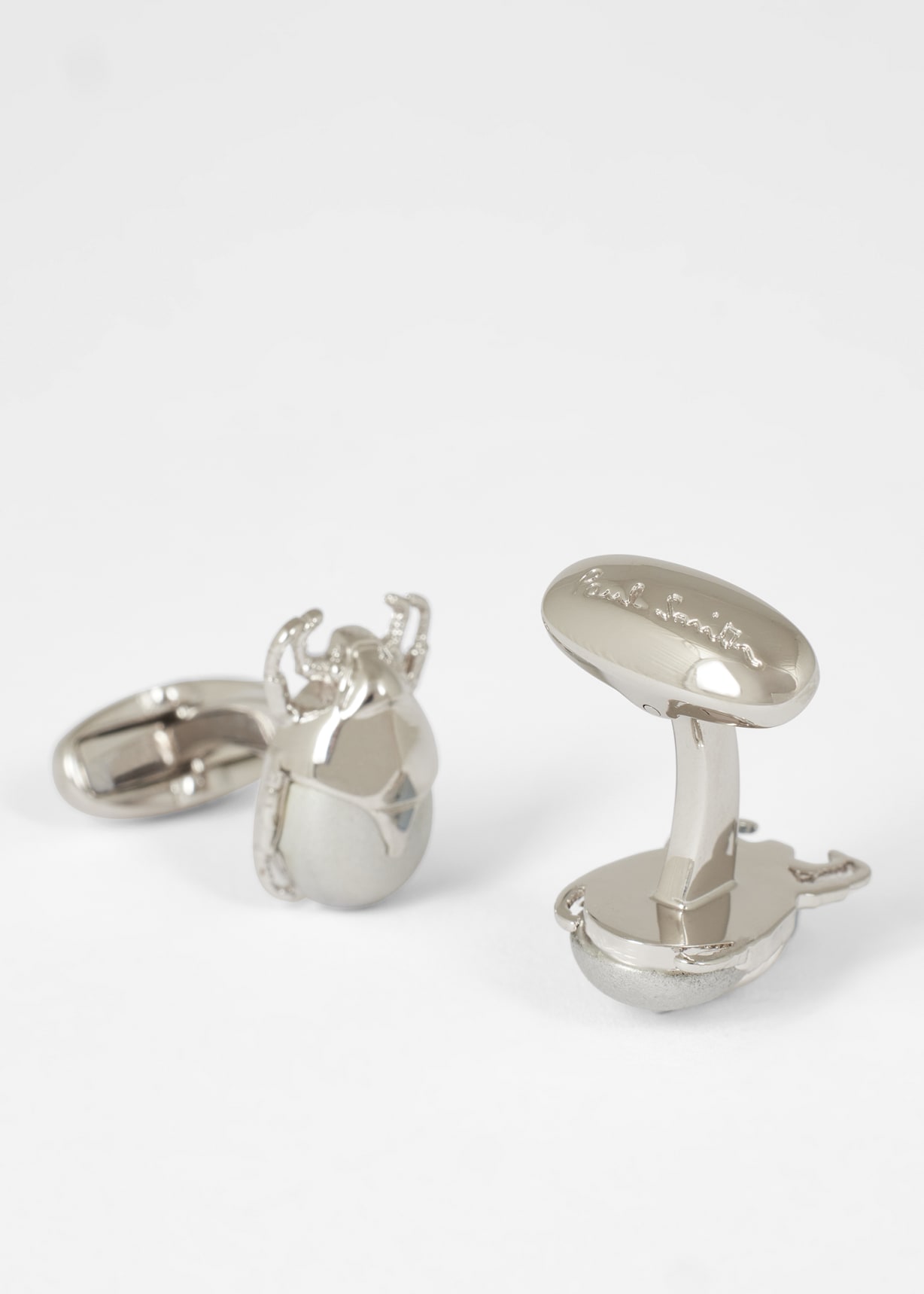 Silver Beetle Cufflinks