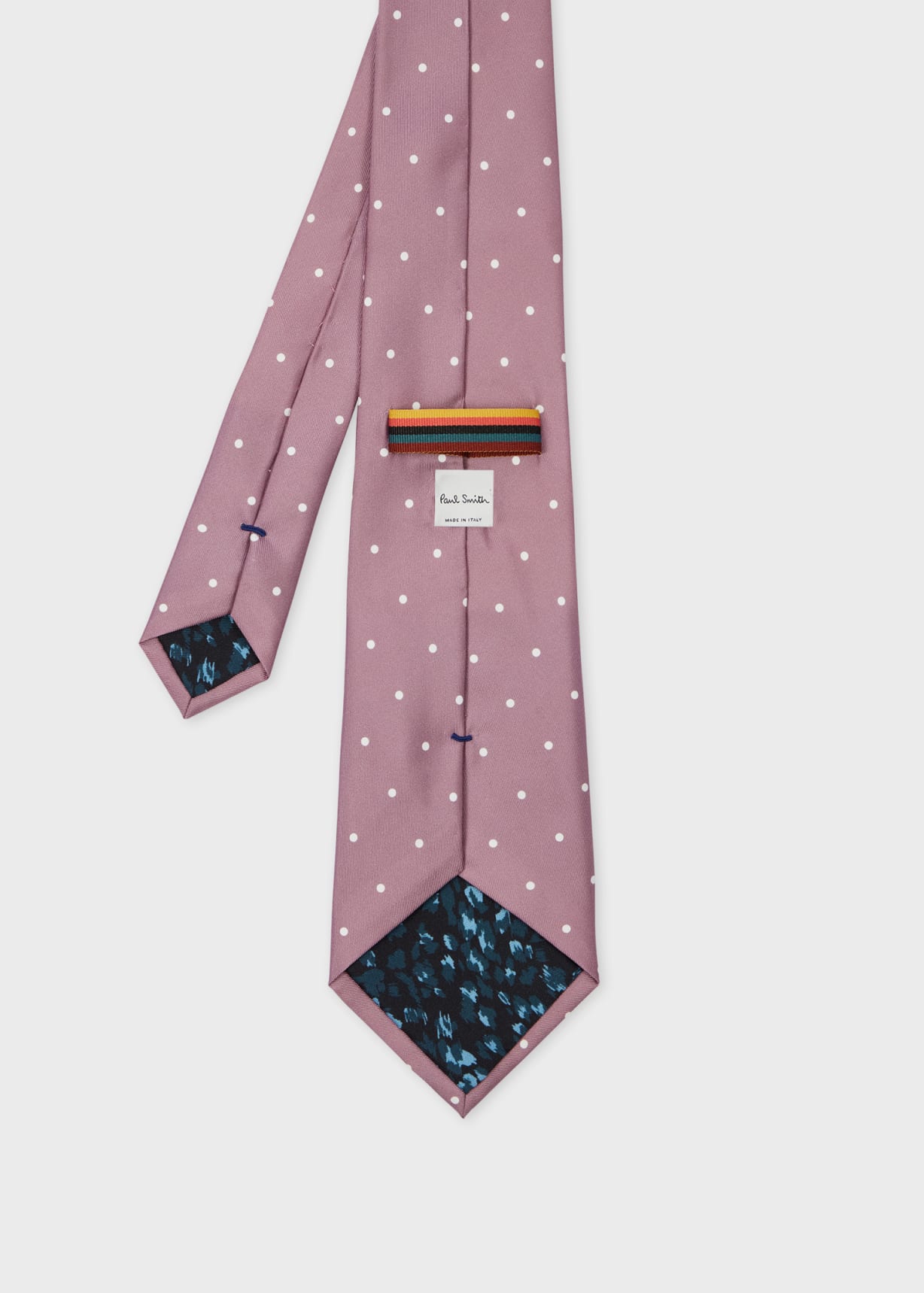 Men's Mauve Polka Dot Tie