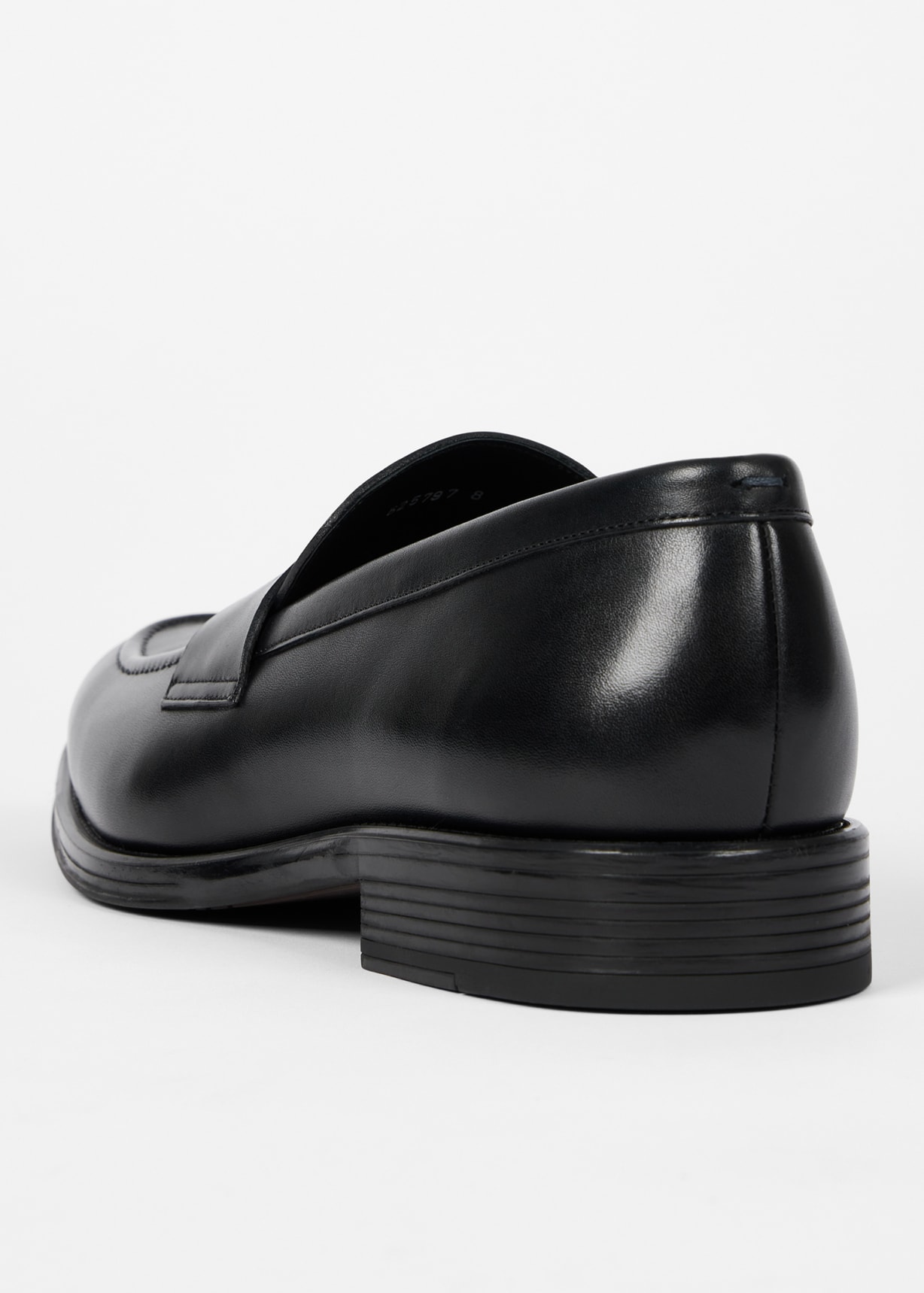 Product view - Black Leather 'Pierce' Loafers