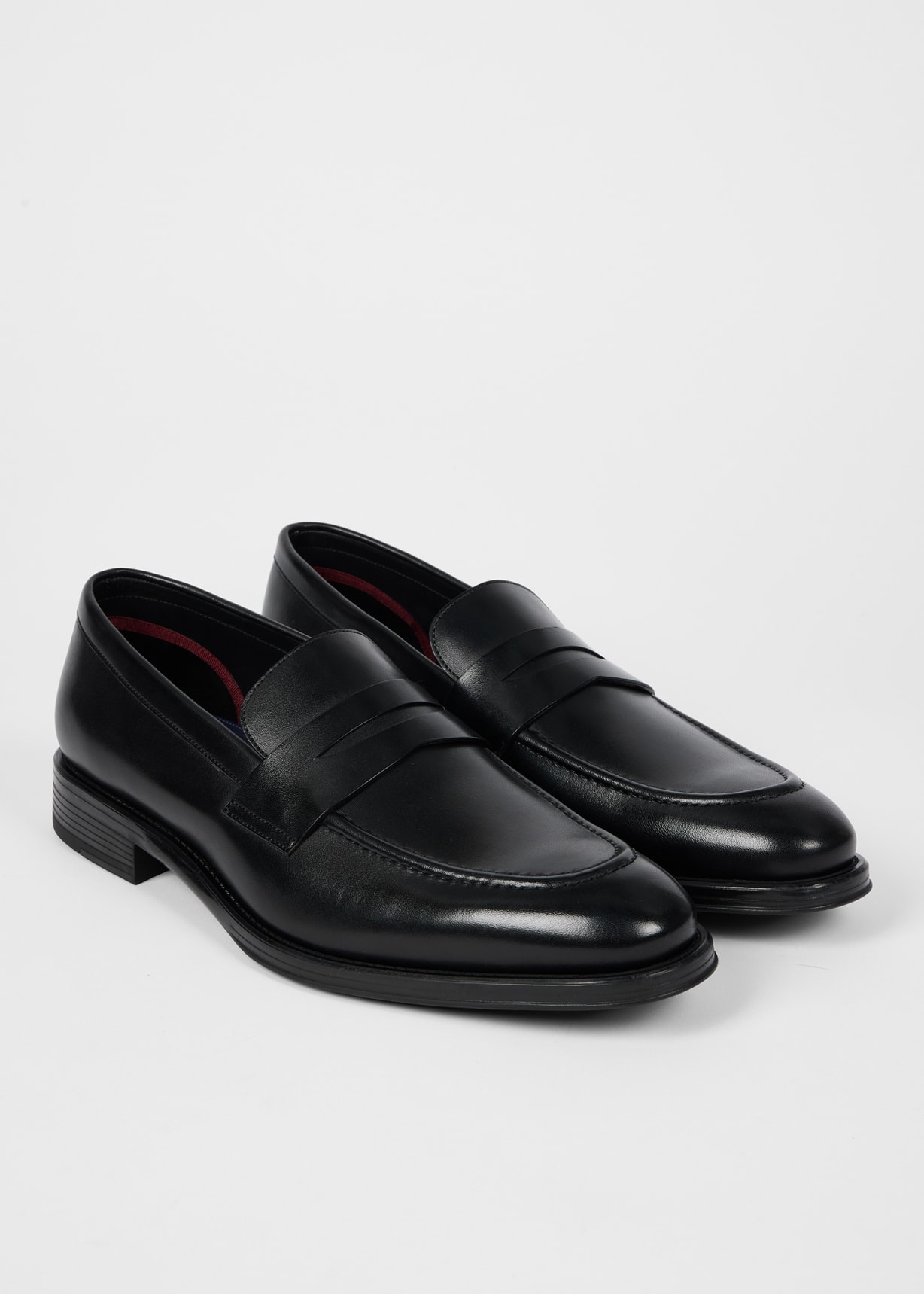Product view - Black Leather 'Pierce' Loafers