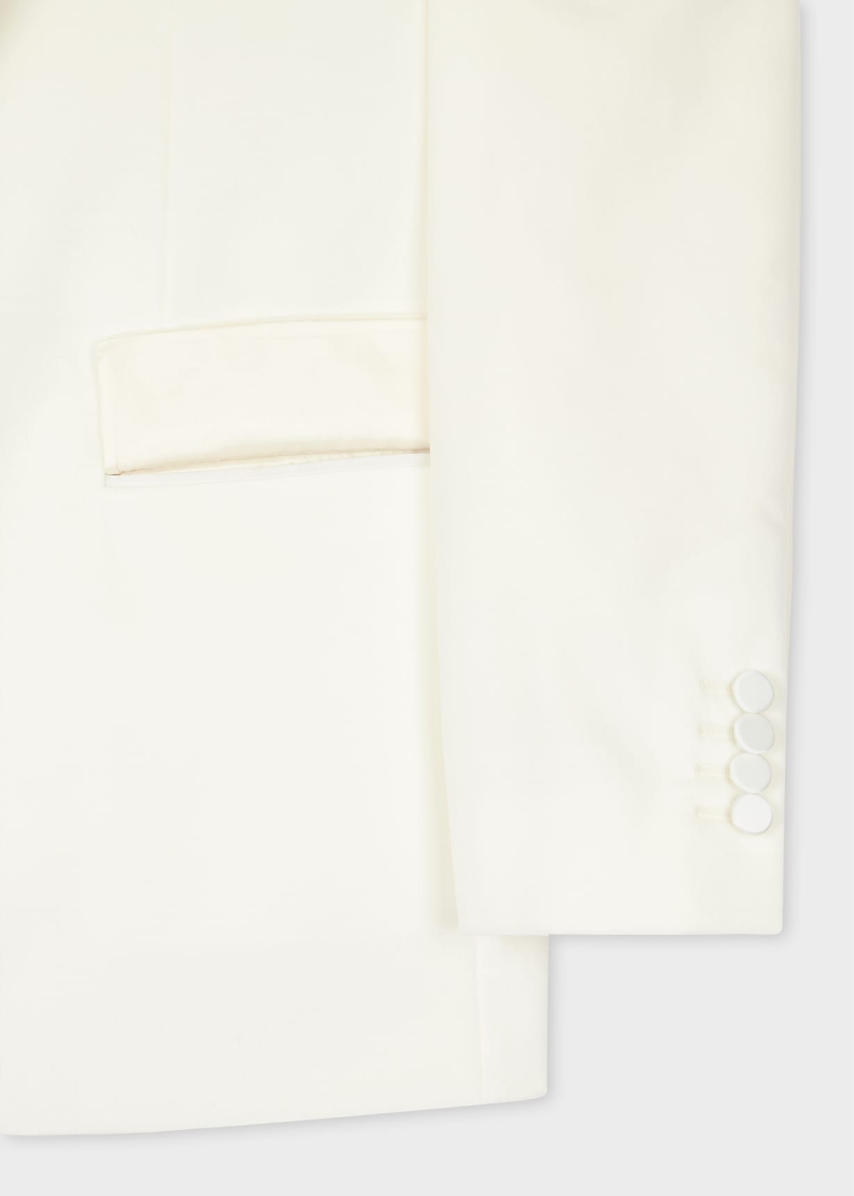 Product view - The Soho - Tailored-Fit White Velvet Evening Blazer Paul Smith