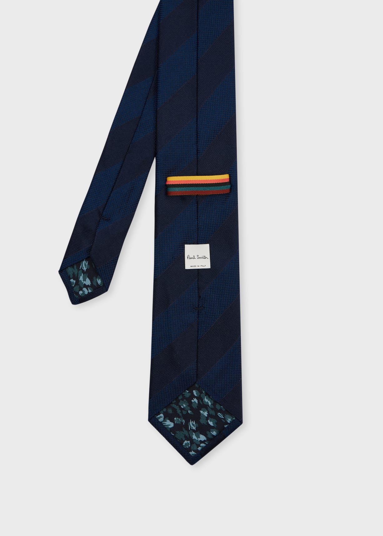 Men's Navy Tonal Diagonal Stripe Tie