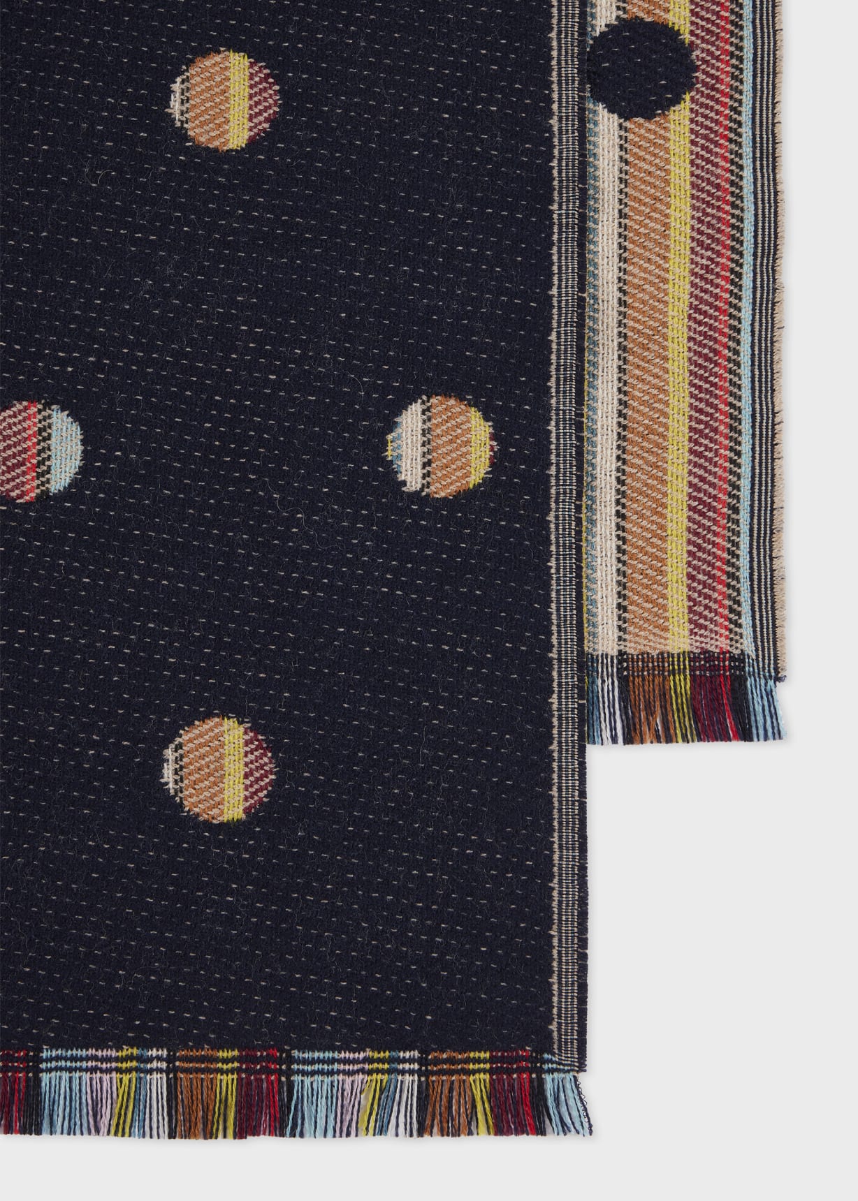 PAUL SMITH スカーフ M2A 668E AS63 70 BRIGHT STRP GRAY Paul Smith Navy Central Strip Scarf Paul Smith