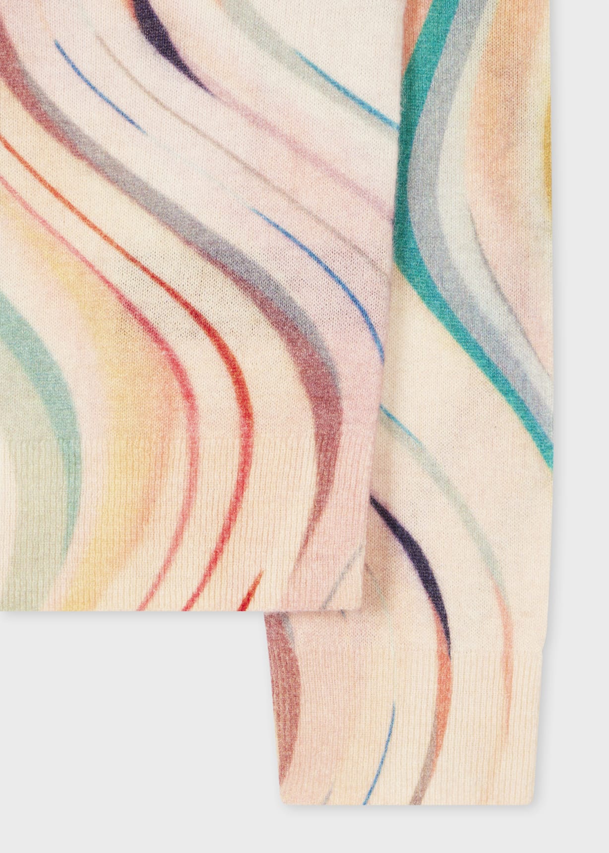 Detail View - Women's 'Swirl' Crew Neck Knitted Sweater Paul Smith