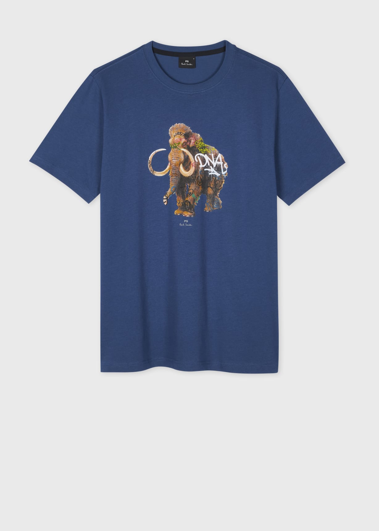 *Paul Smith* \"Graffiti Mammoth\" プリントTシャツ Men's White Regular-Fit 'Graffiti Mammoth' Print T-Shirt