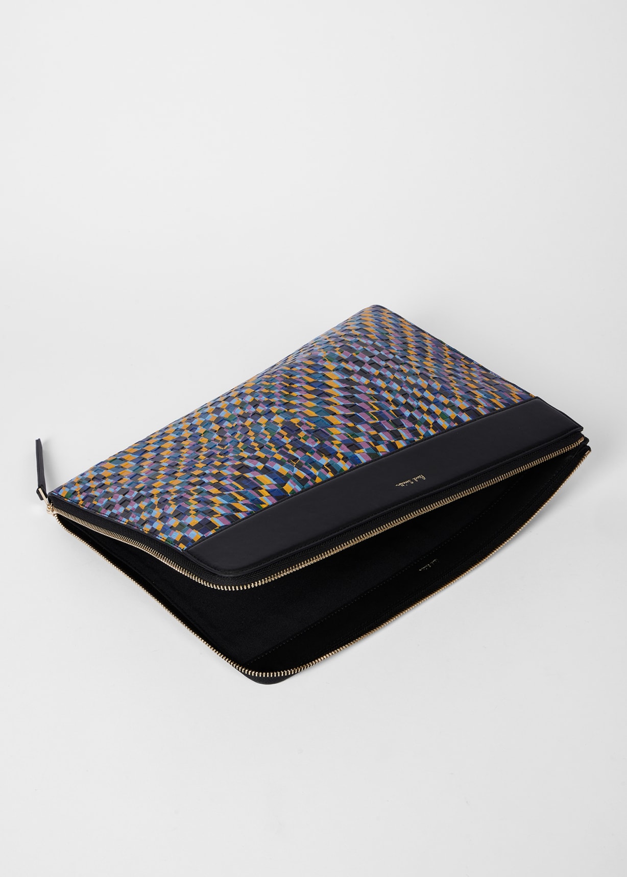 Men's 'Abstract Checkerboard' Document Case