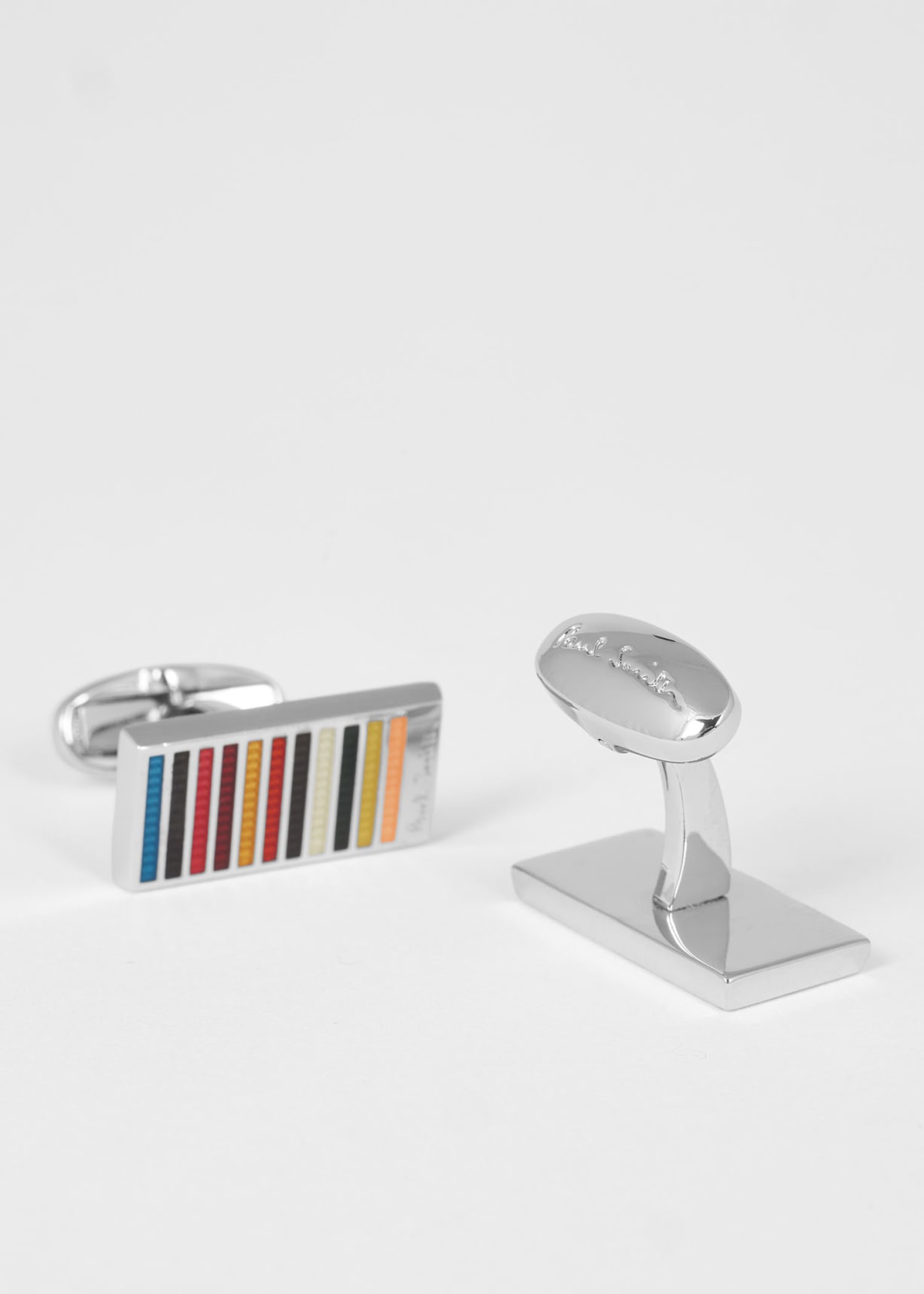 アクセサリーその他 Paul Smith SS23 CUFFLINKS WITH LOGO (M1A/CUFF/KSIGN_92) Signature Stripe' Button Cufflinks by Paul Smith
