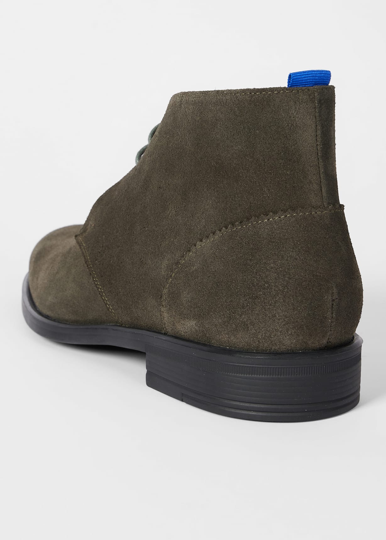 Product view - Dark Green Suede 'Drummond' Boots Paul Smith