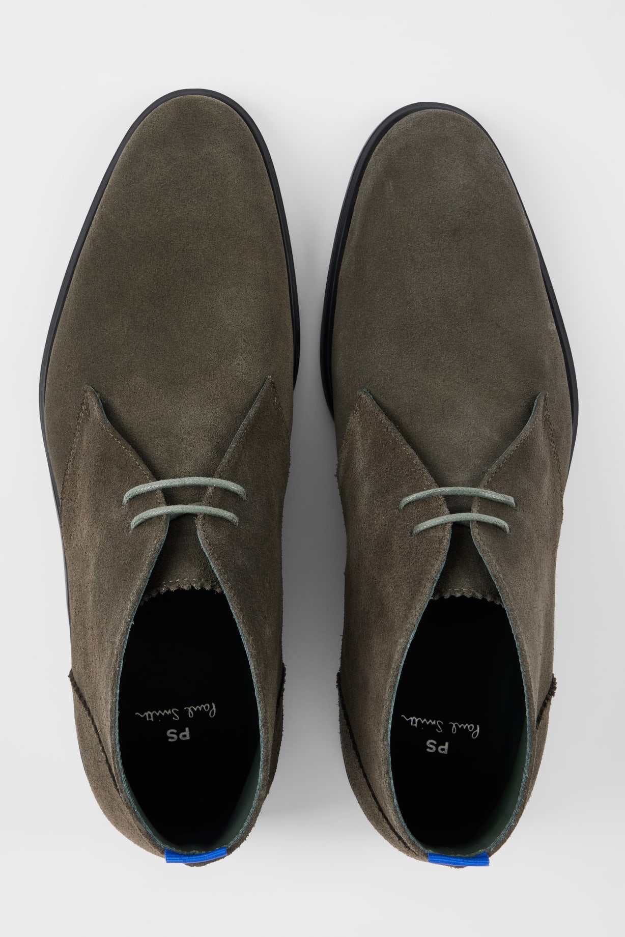 Product view - Dark Green Suede 'Drummond' Boots Paul Smith