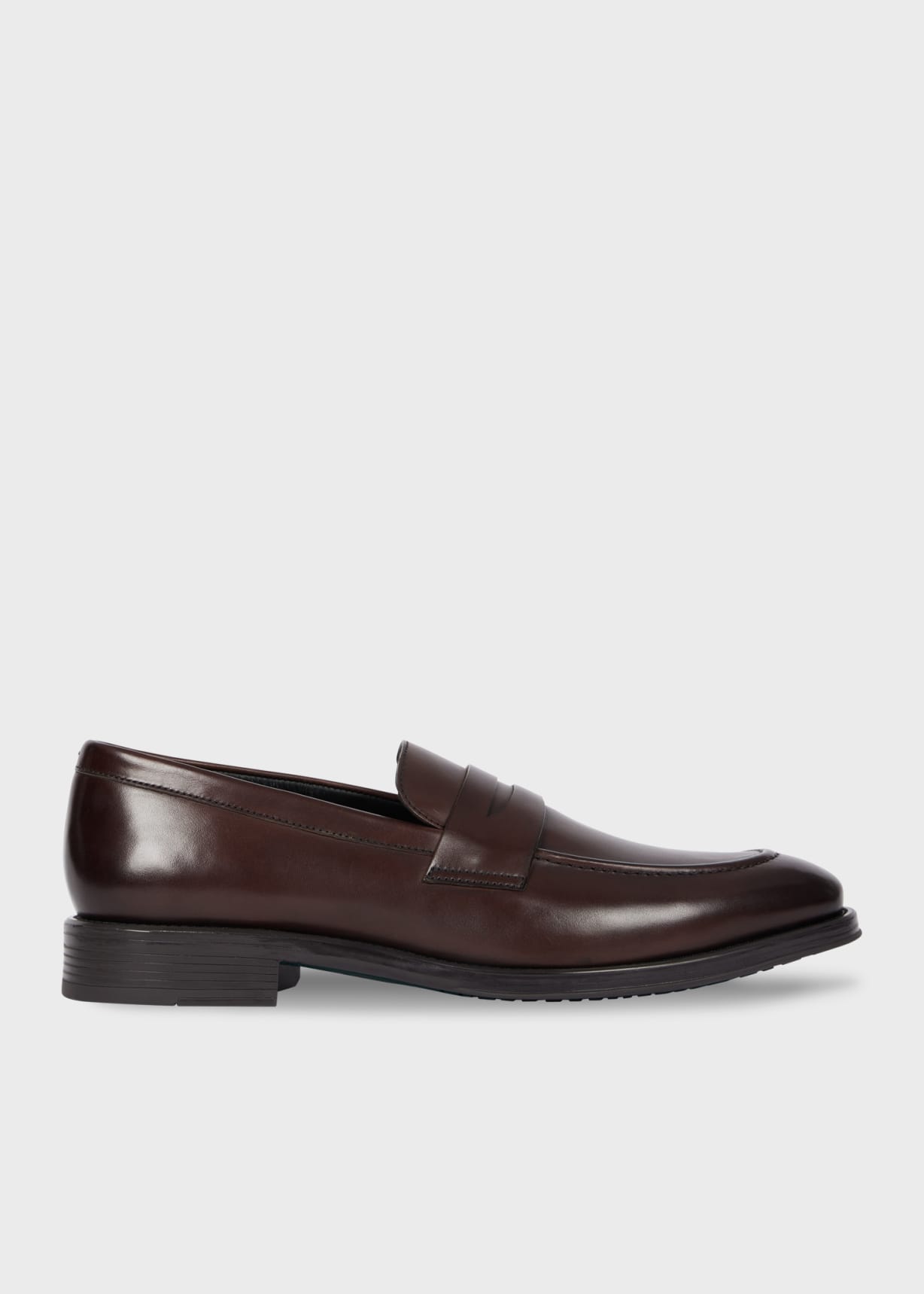 Product view - Dark Brown Leather 'Pierce' Loafers Paul Smith