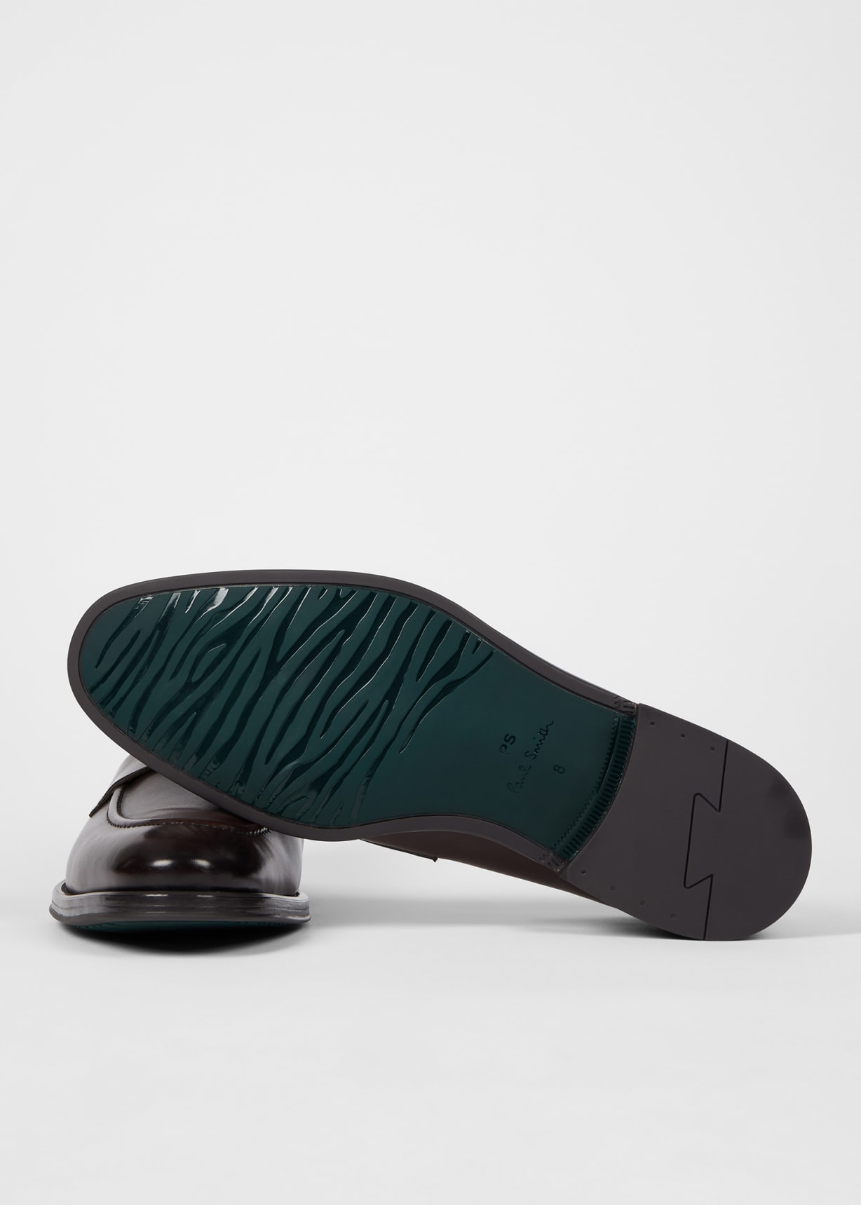 Product view - Dark Brown Leather 'Pierce' Loafers Paul Smith