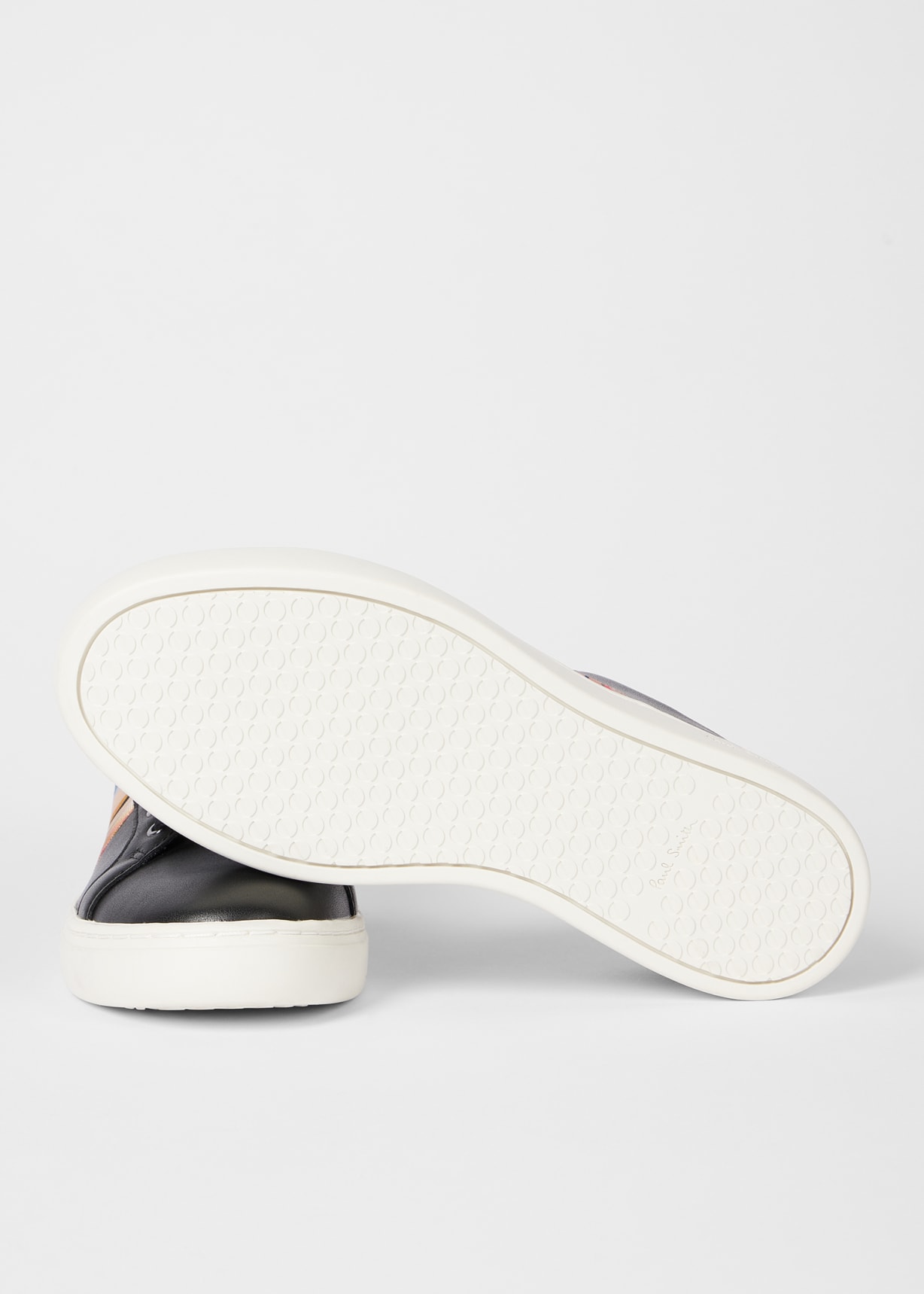 Product view - Women's Black Leather 'Dusky Swirl' 'Lapin' Trainers Paul Smith