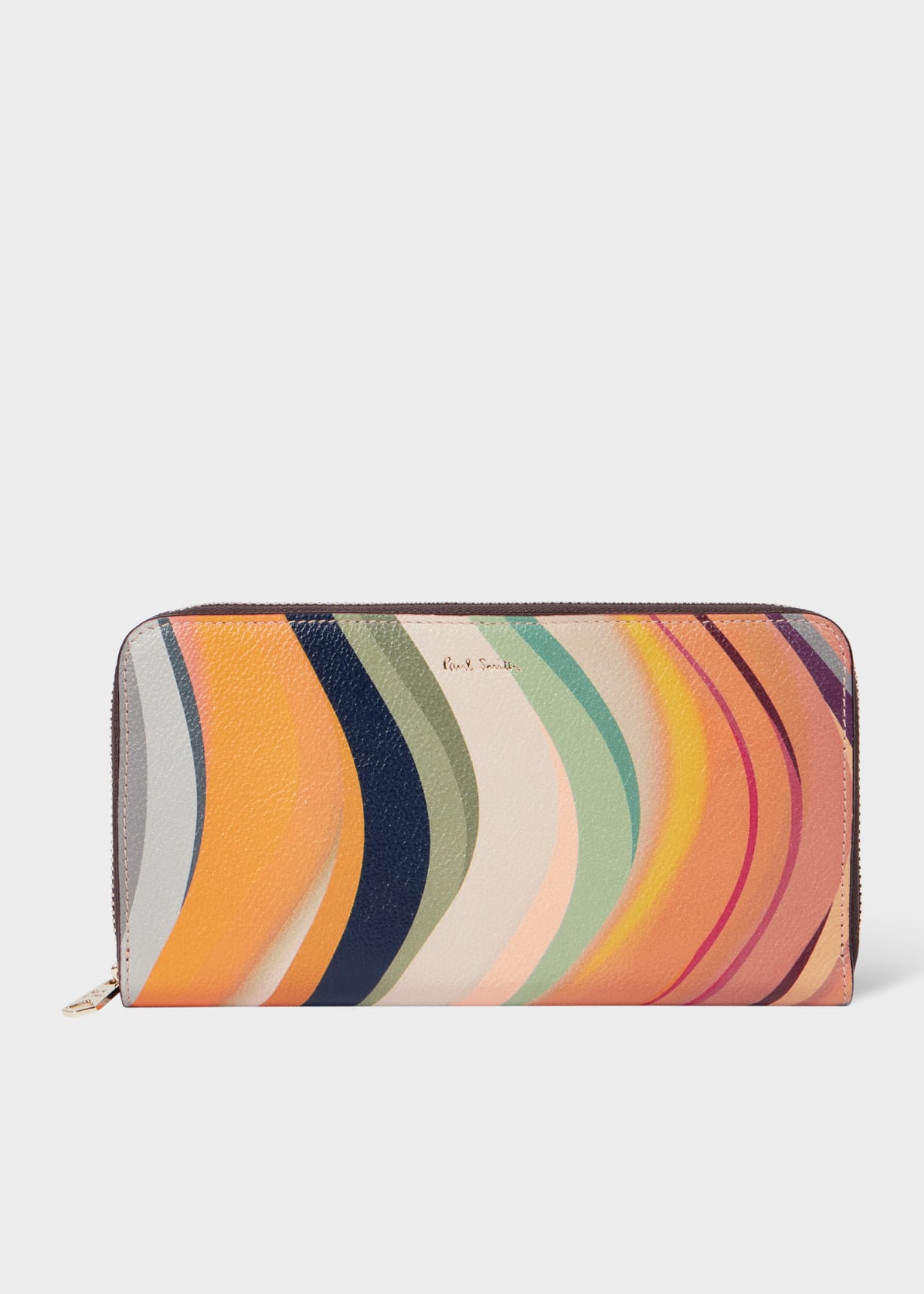 Women's 'Dusky Swirl' Leather Large Zip-Around Purse