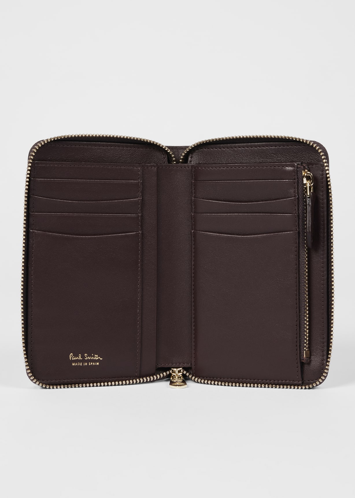 Women's Medium 'Dusky Swirl' Leather Zip-Around Purse