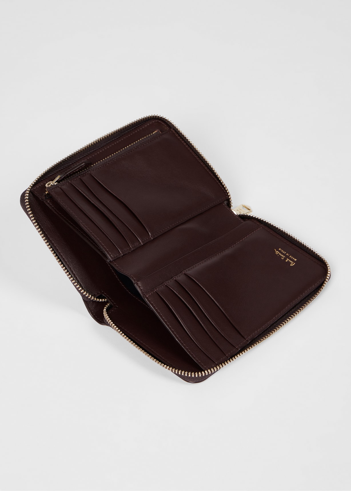 Women's Medium 'Dusky Swirl' Leather Zip-Around Purse