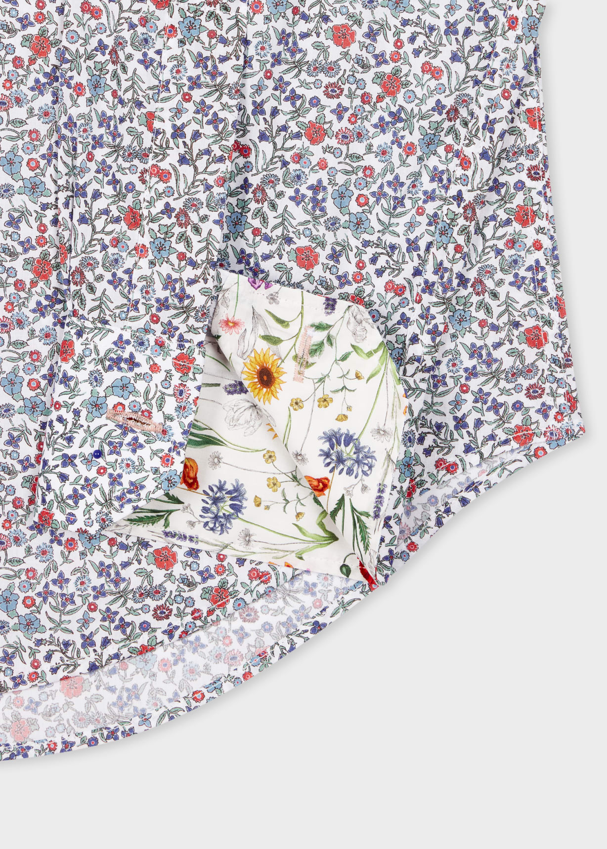 Product view - Tailored-Fit Blue And White 'Liberty Floral' Print Shirt Paul Smith