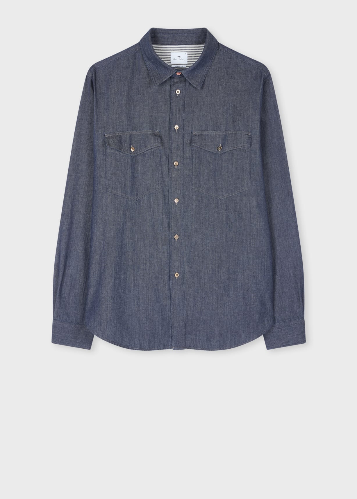 Product view - Indigo Rinse Denim Patch-Pocket Shirt Paul Smith