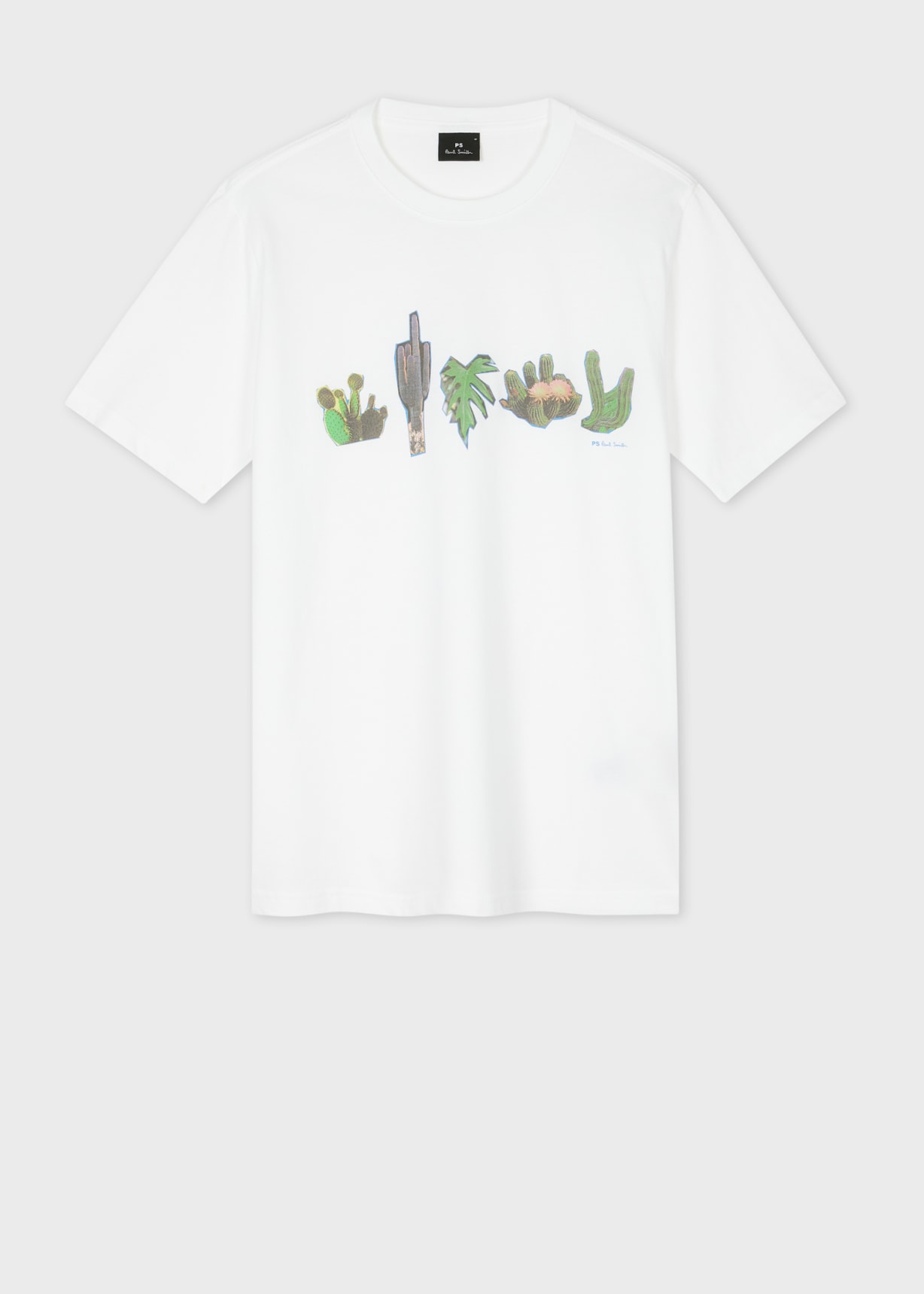 ★Paul Smith★Cactus T-Shirt Tシャツ 関税込 Men's White 'Cactus' Print T-Shirt