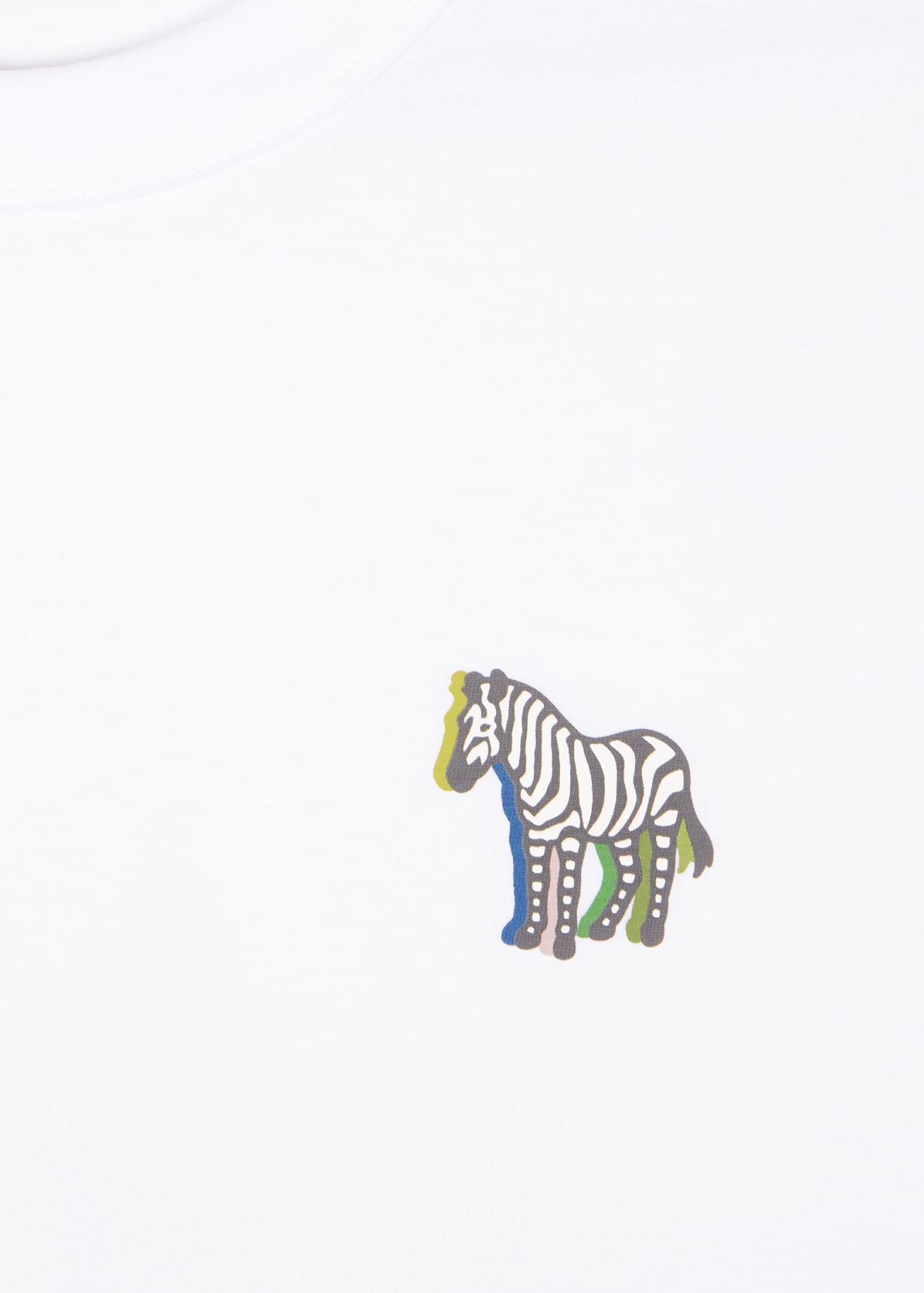 Men's White '3D Zebra' Print T-Shirt