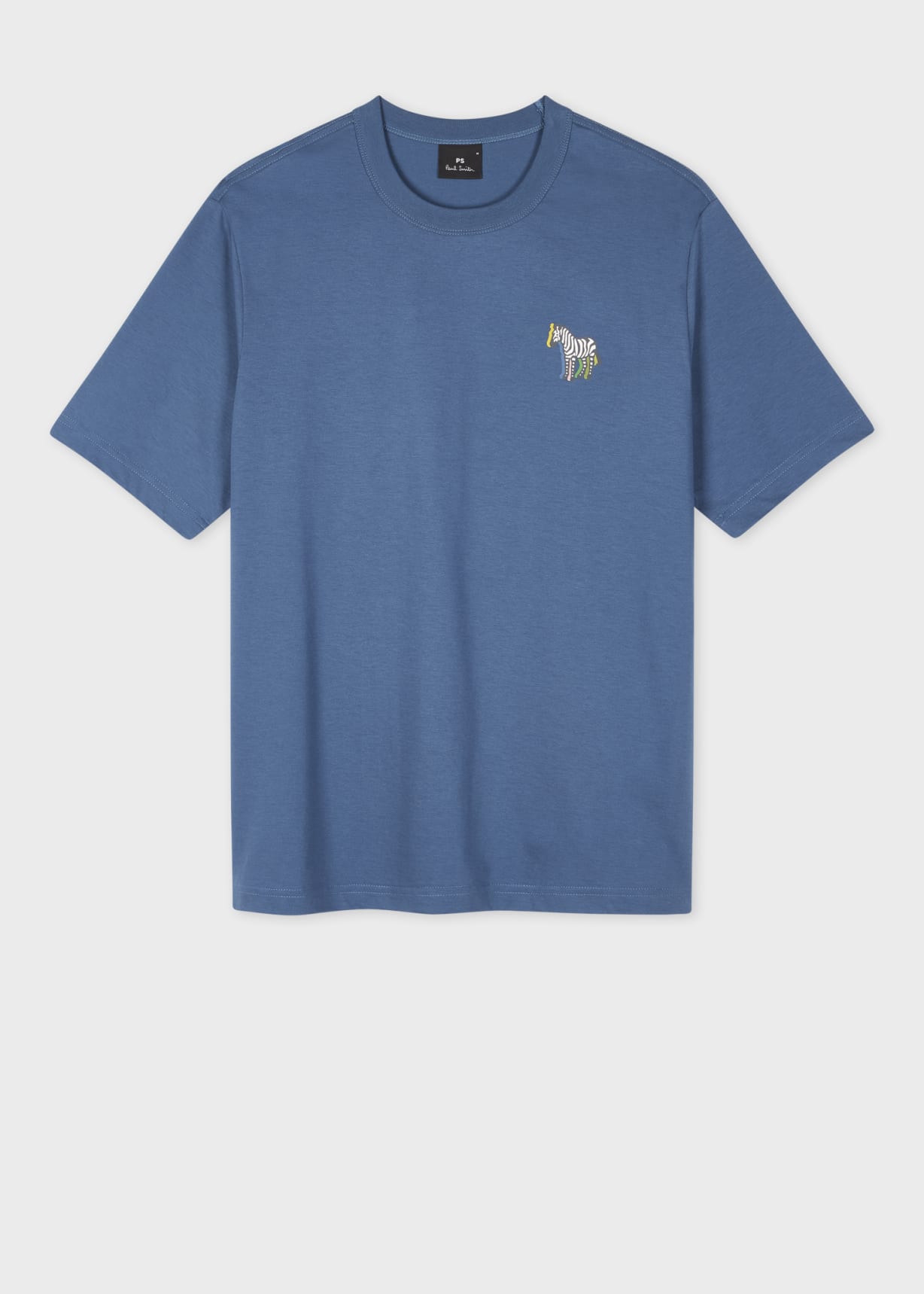 Tシャツ・カットソー PS PAUL SMITH Men T-shirt Blue M2R220XP22328 40 Men's Blue '3D Zebra' Print T-Shirt